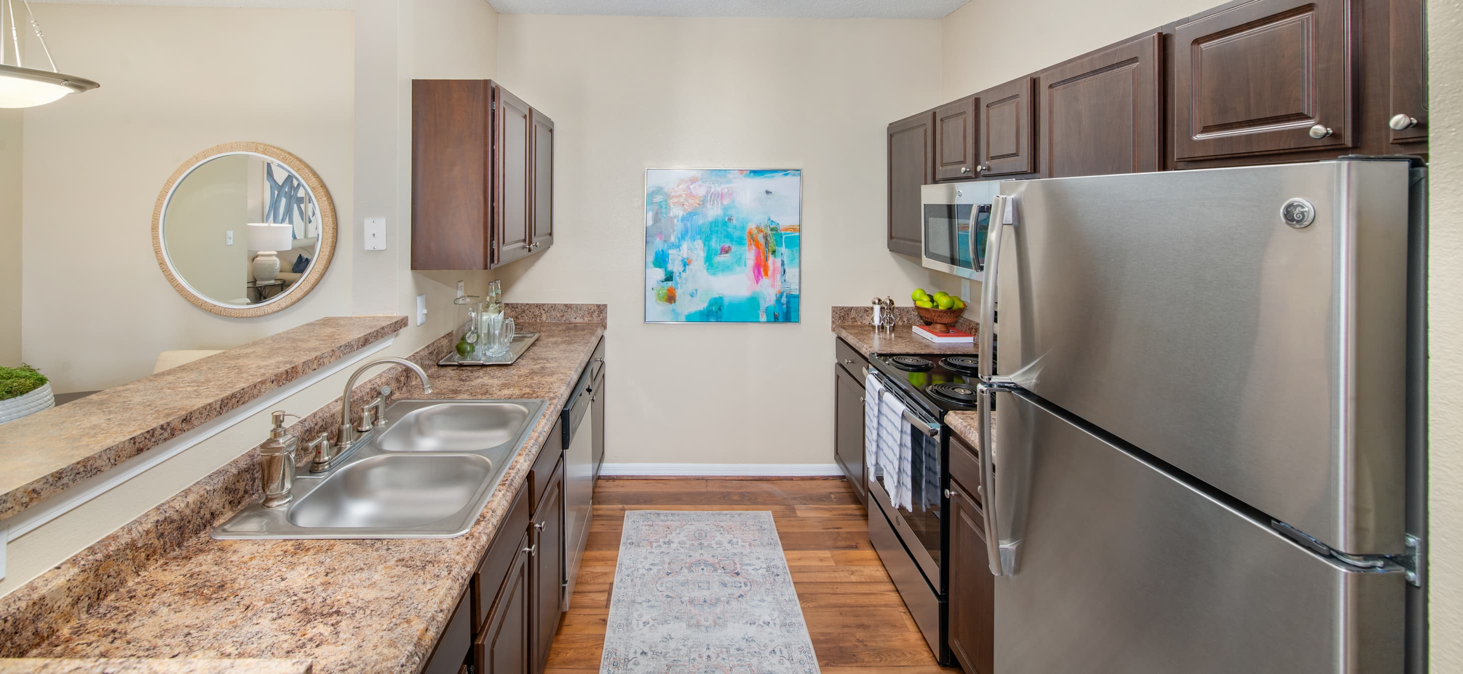 Kitchen at CG at Riverchase Trails luxury apartment homes in Birmingham, AL