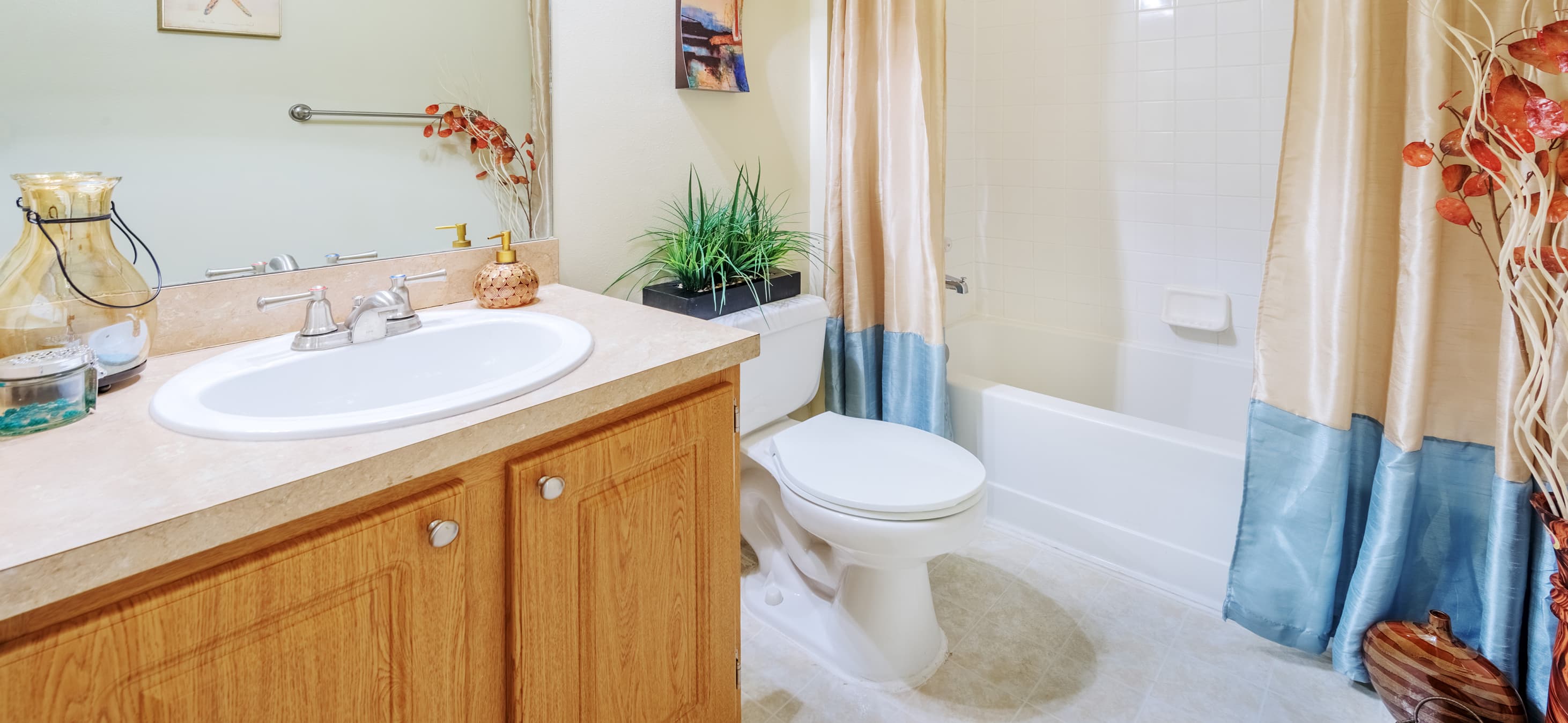 Bathroom at Preserve at Coral Square luxury apartment homes in Coral Springs, FL