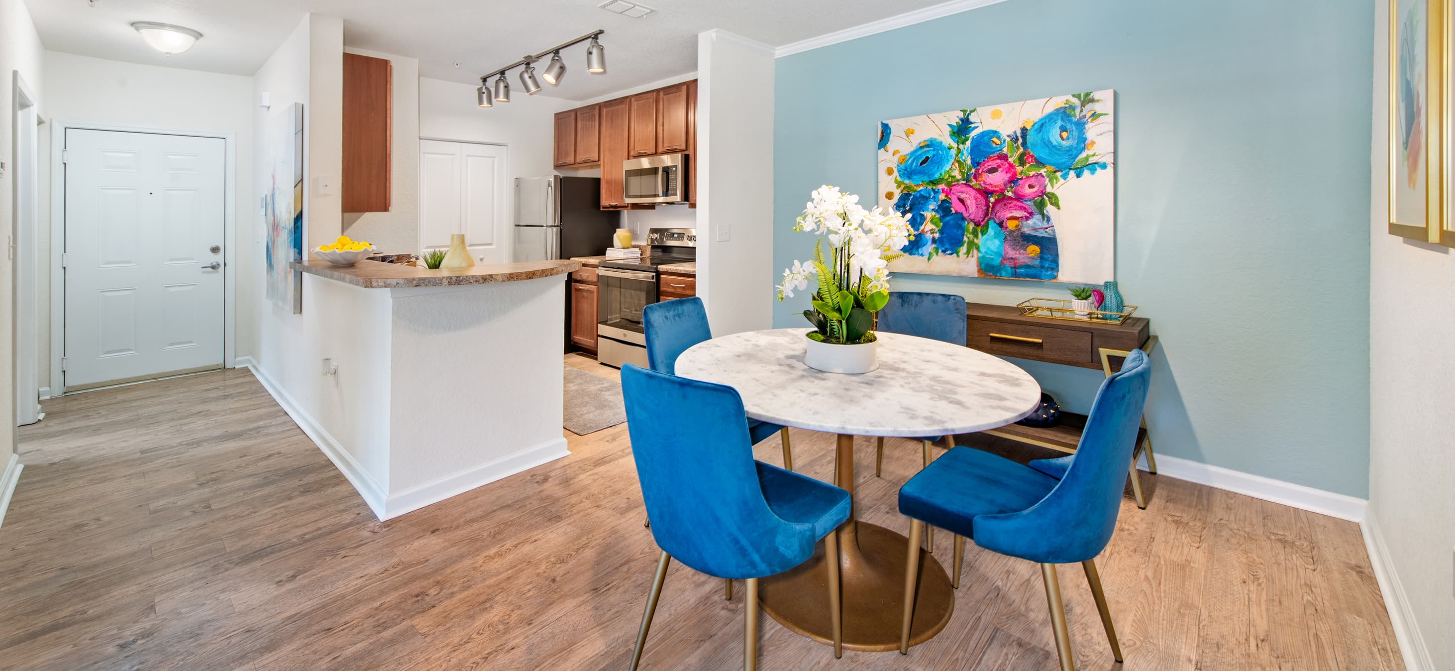 Model unit dining room at MAA Windermere in Orlando, FL