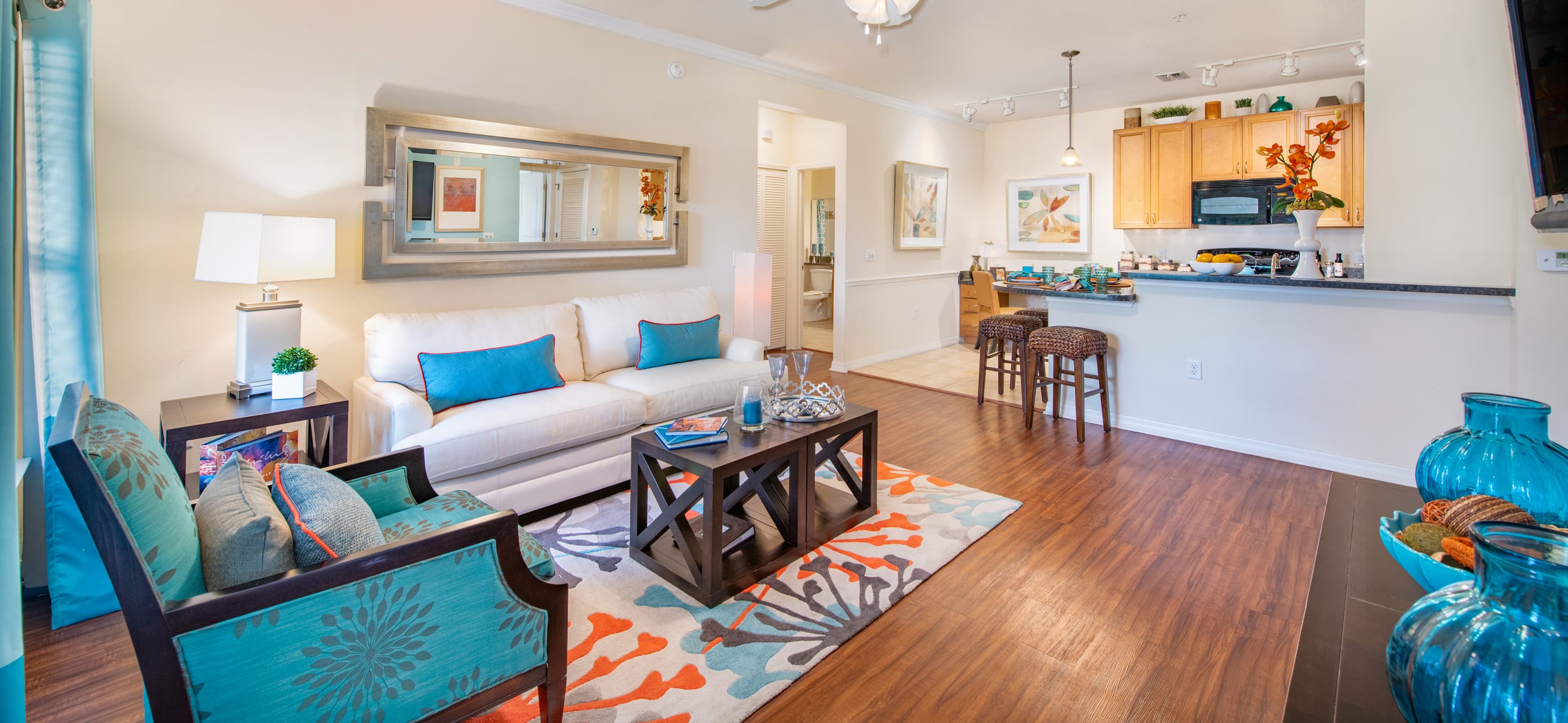 Living Room at MAA Hampton Preserve in Tampa, FL
