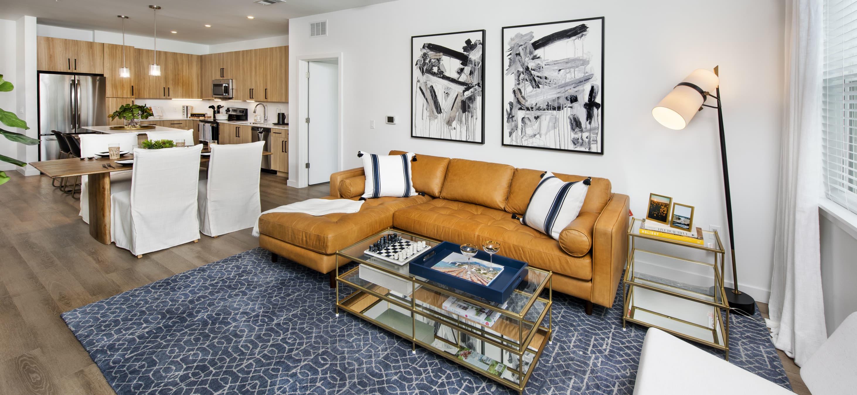 Model Living Room at MAA Hampton Preserve in Tampa, FL