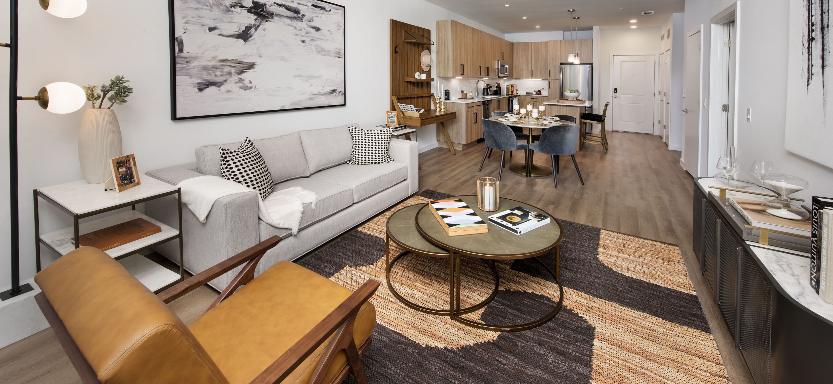 Model Living Room at MAA Hampton Preserve in Tampa, FL