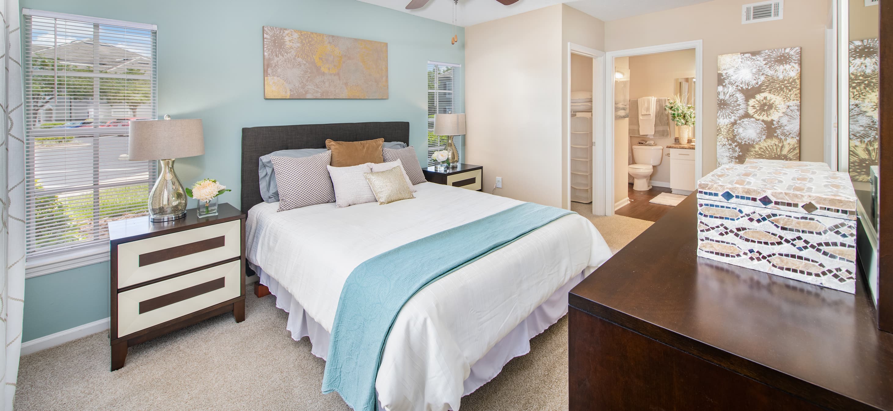 Master Bedroom at MAA Lakewood Ranch luxury apartment homes in Tampa, FL