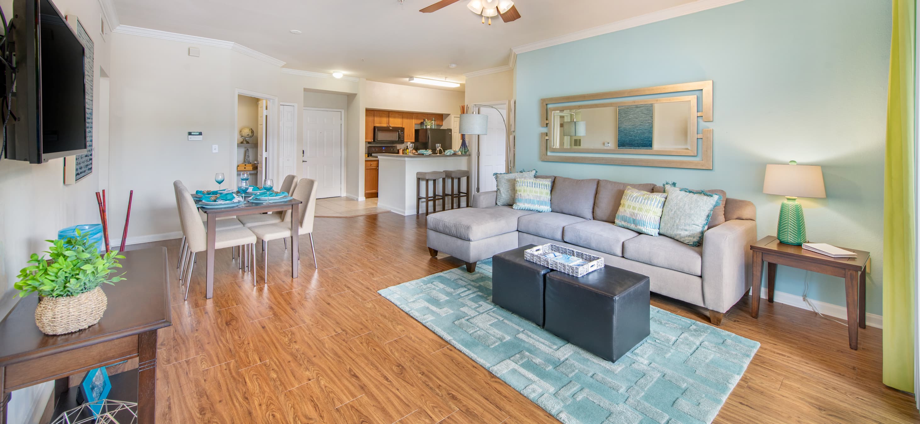 Model Living Room at MAA Tampa Oaks in Tampa, FL