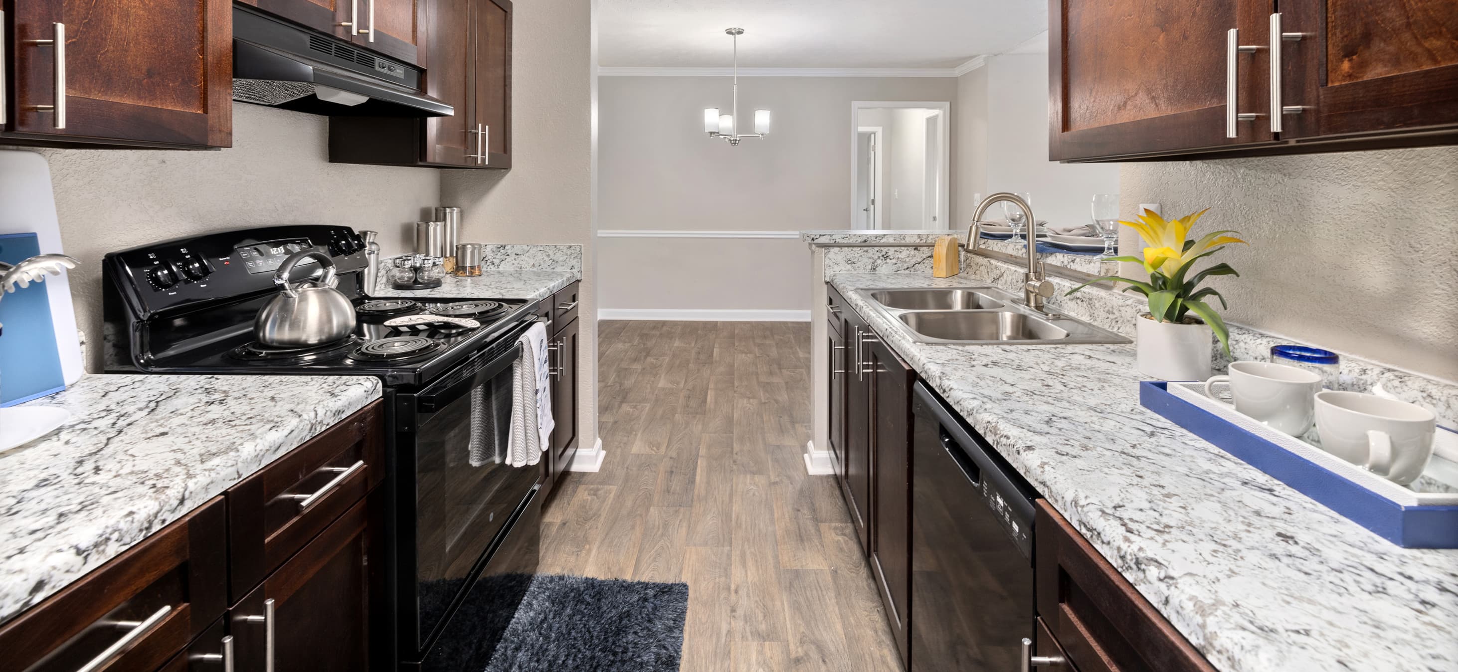 Kitchen at MAA River Place luxury apartment homes in Duluth, GA