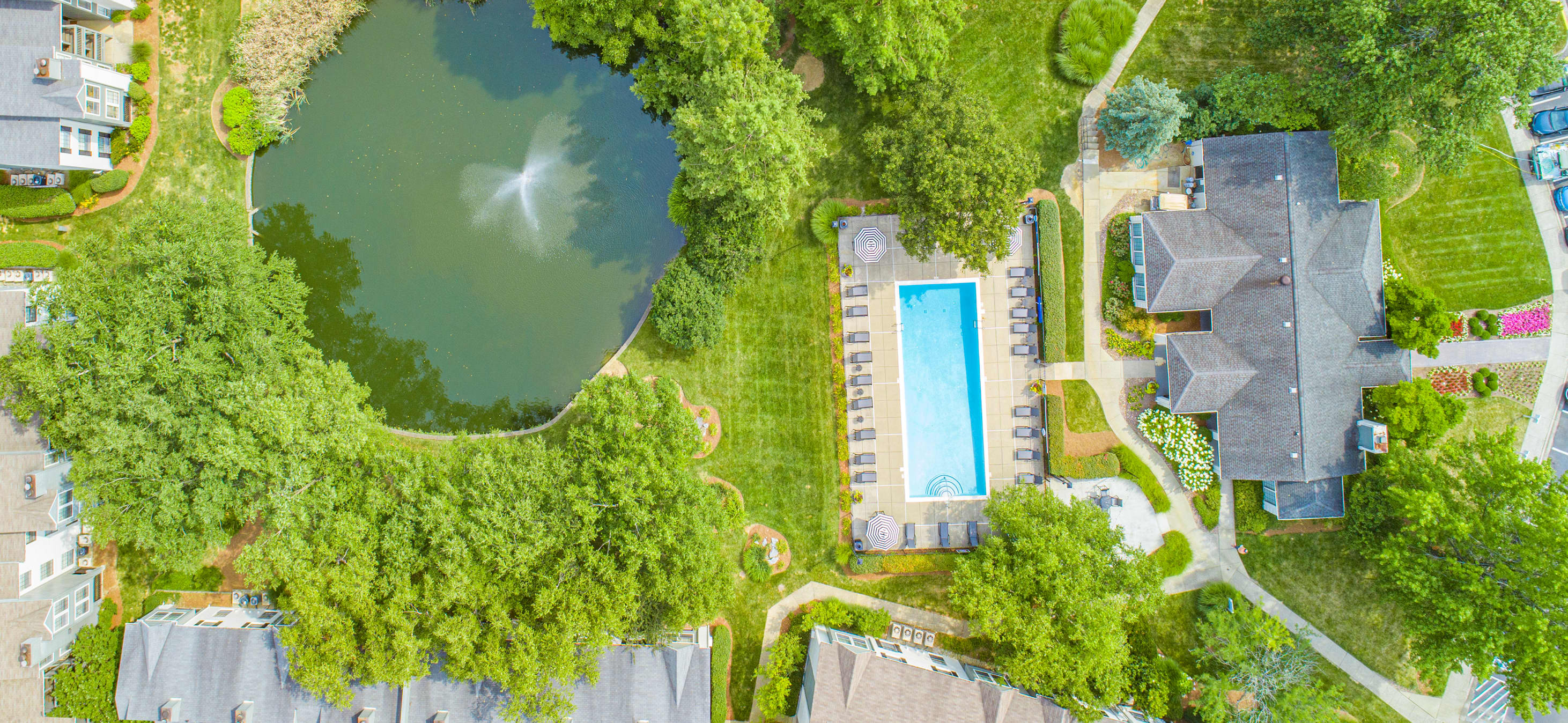 Grounds at The Village luxury apartment homes in Lexington, KY