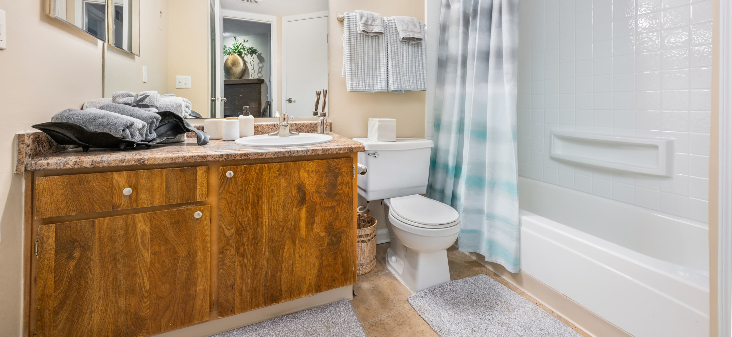 Bathroom at MAA Village luxury apartment homes in Lexington, KY