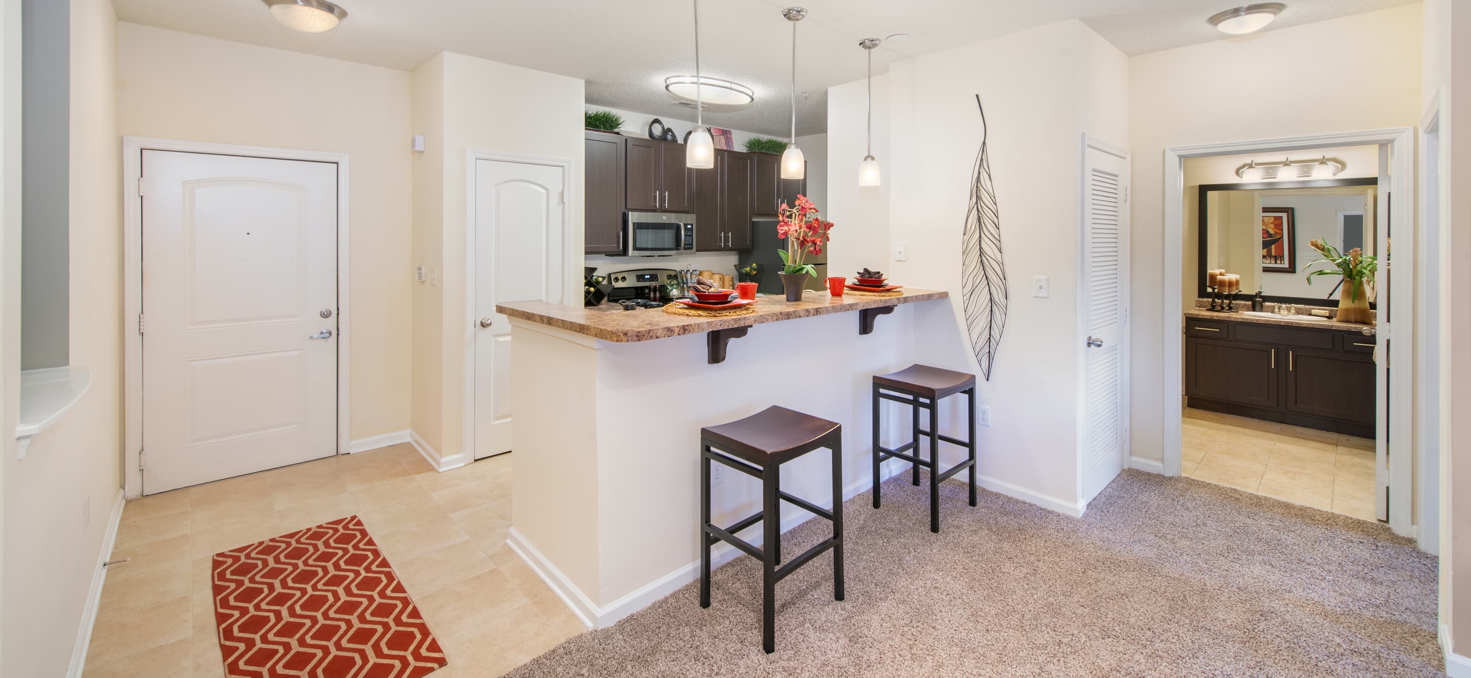 Model kitchen at MAA Ayrsley in Charlotte, NC