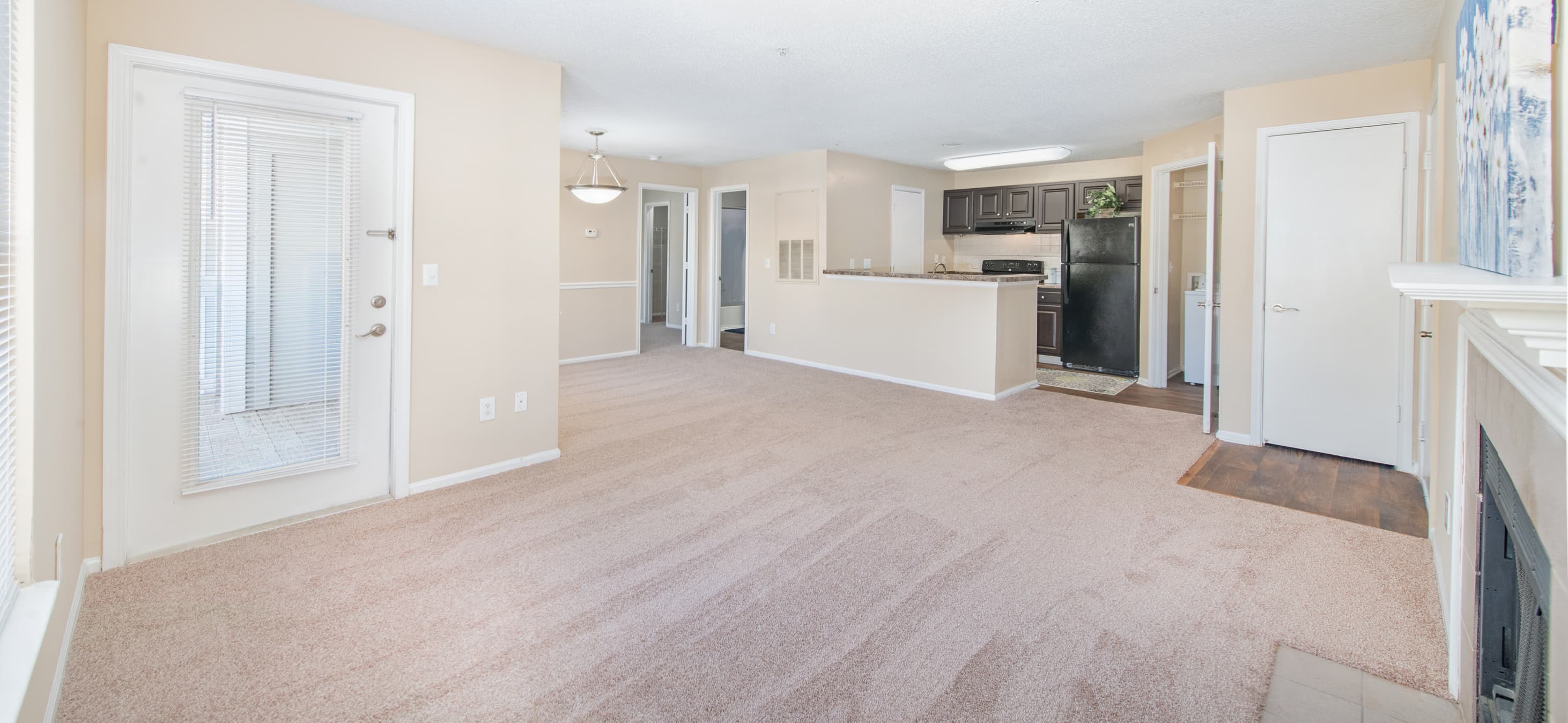 Living Room at MAA Chancellor Park luxury apartment homes in Charlotte, NC