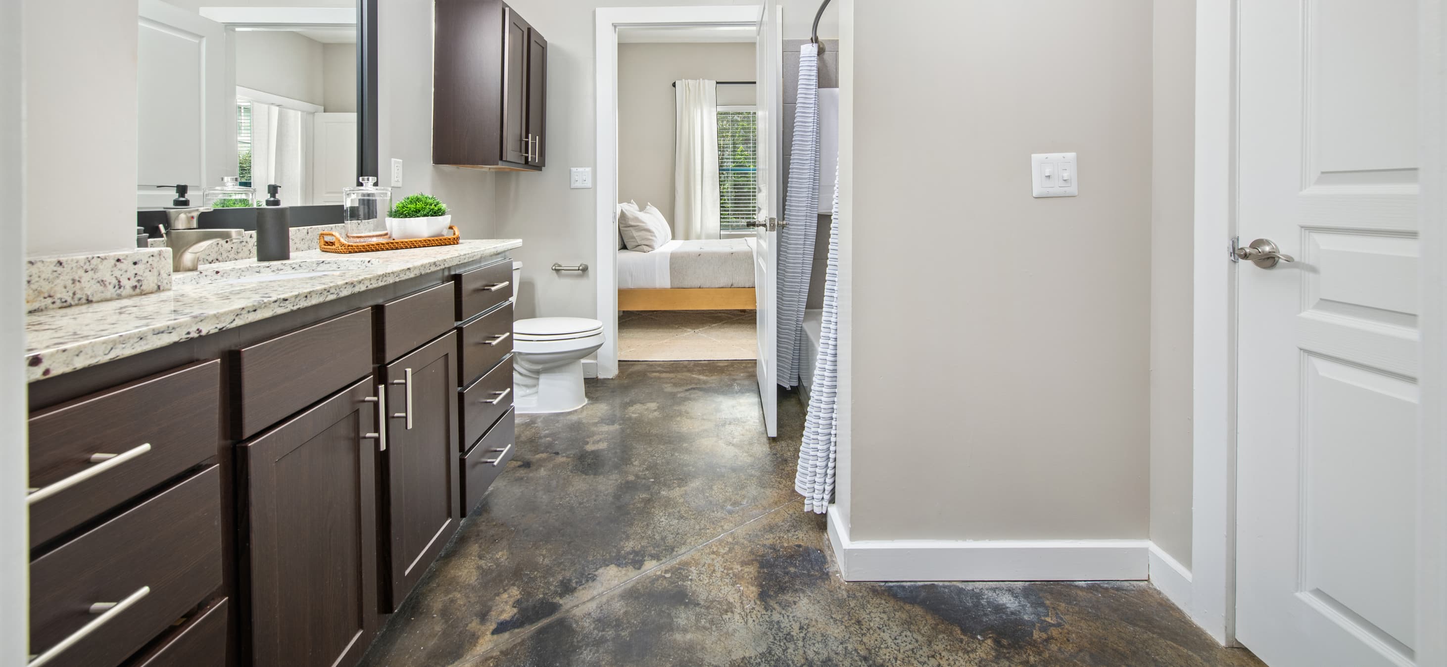 Bathroom at MAA Gateway luxury apartment homes in Charlotte, NC