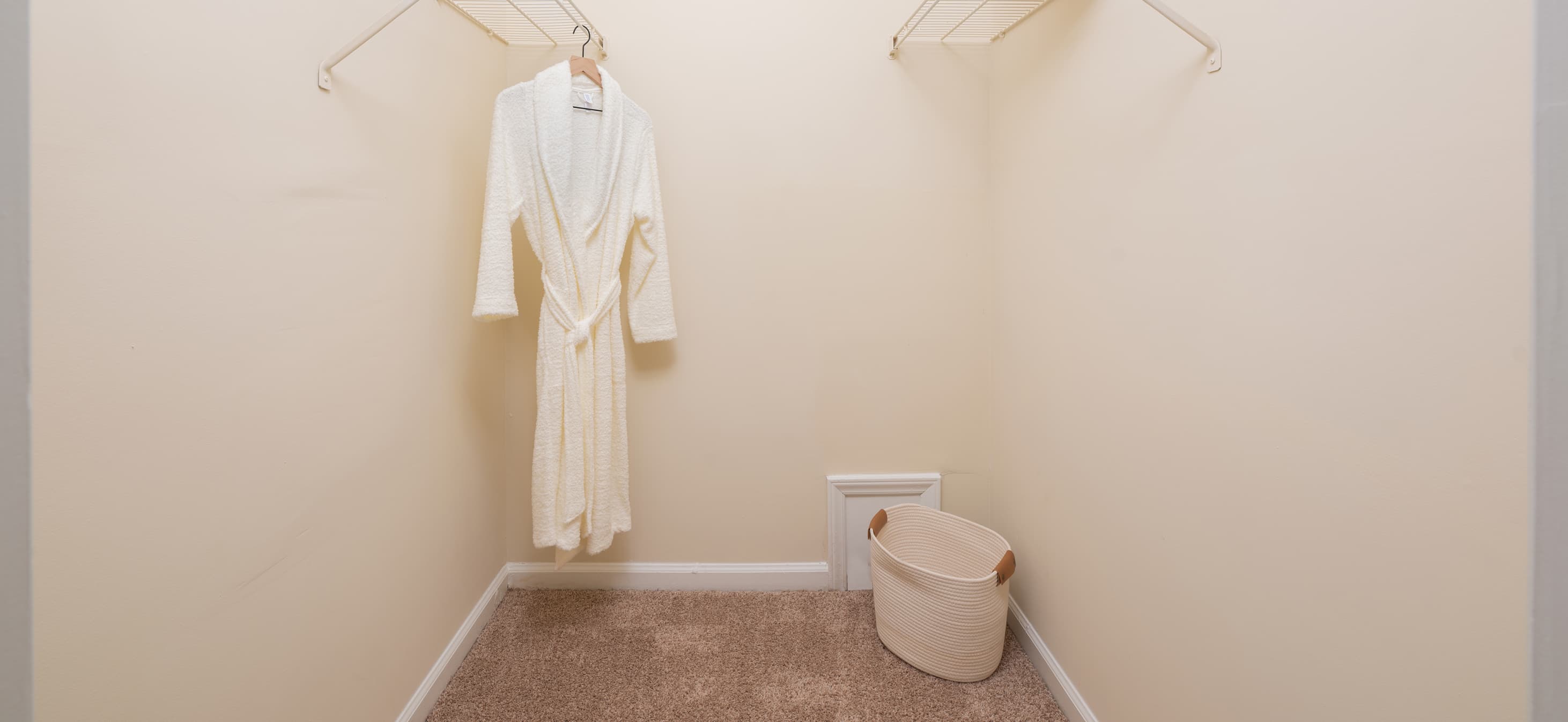 Closet at MAA Duke Forest luxury apartment homes in Durham, NC