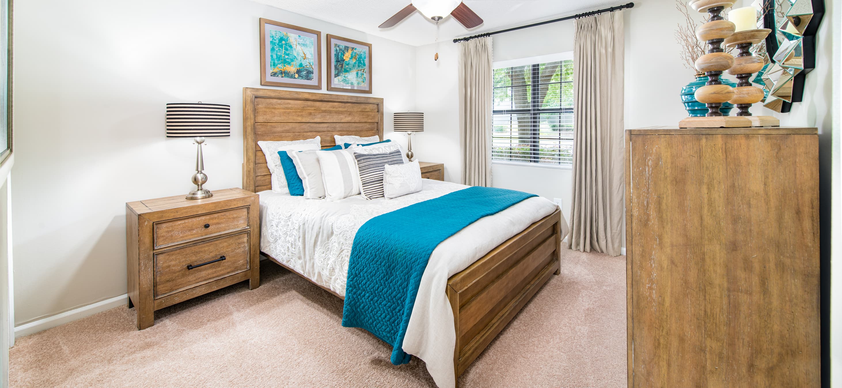 Bedroom at MAA Crowfield luxury apartment homes in Goose Creek, SC