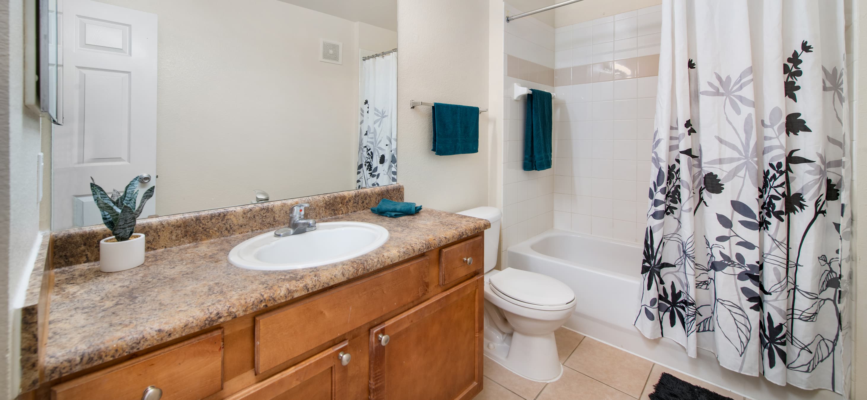 Bathroom at MAA Cedar Park luxury apartment homes in Cedar Park, TX