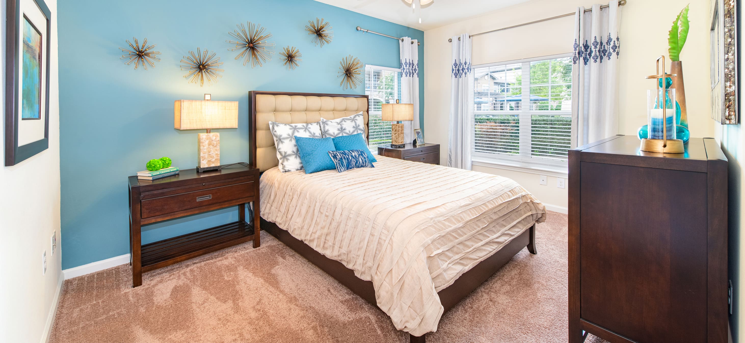 Bedroom at MAA Double Creek luxury apartment homes in Austin, TX