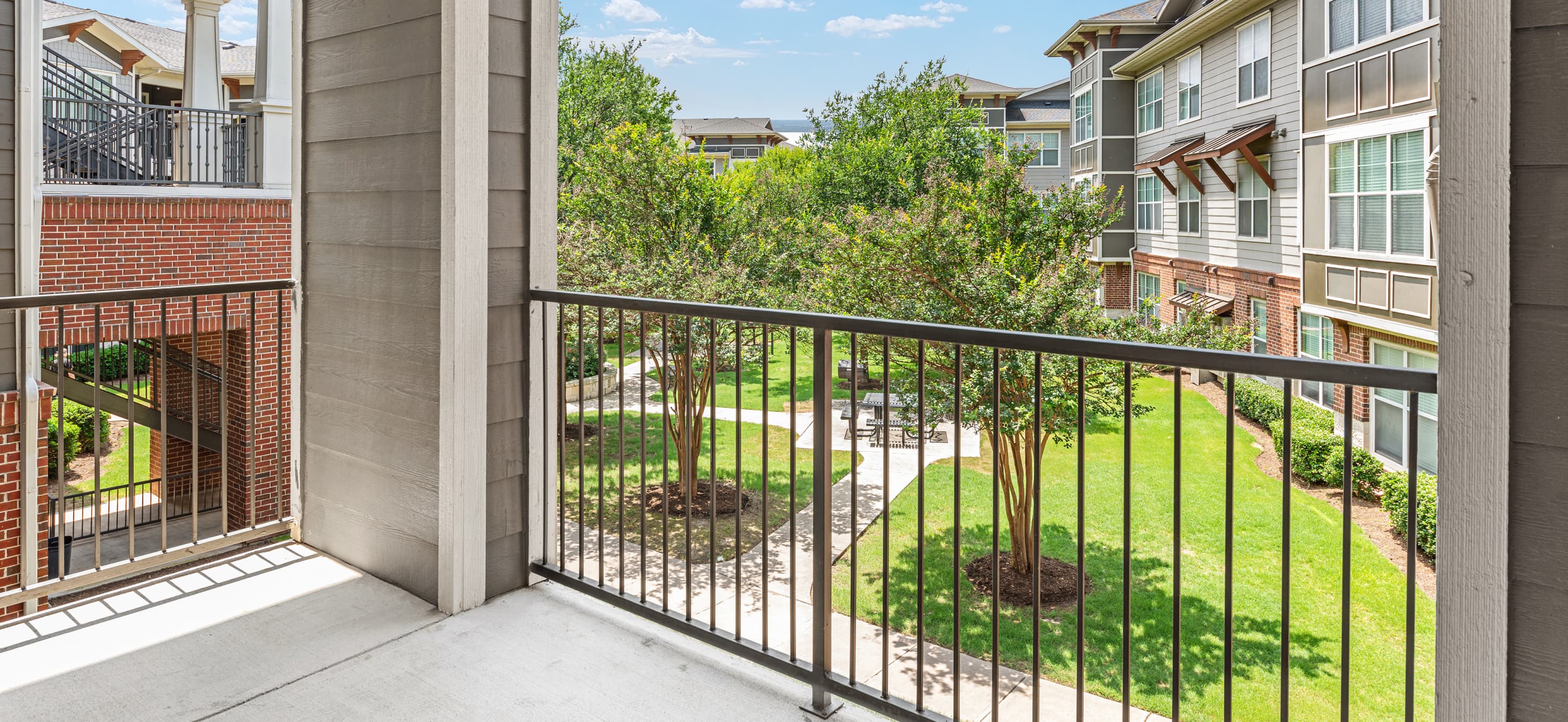 Patio at MAA Wells Branch luxury apartment homes in Austin, TX