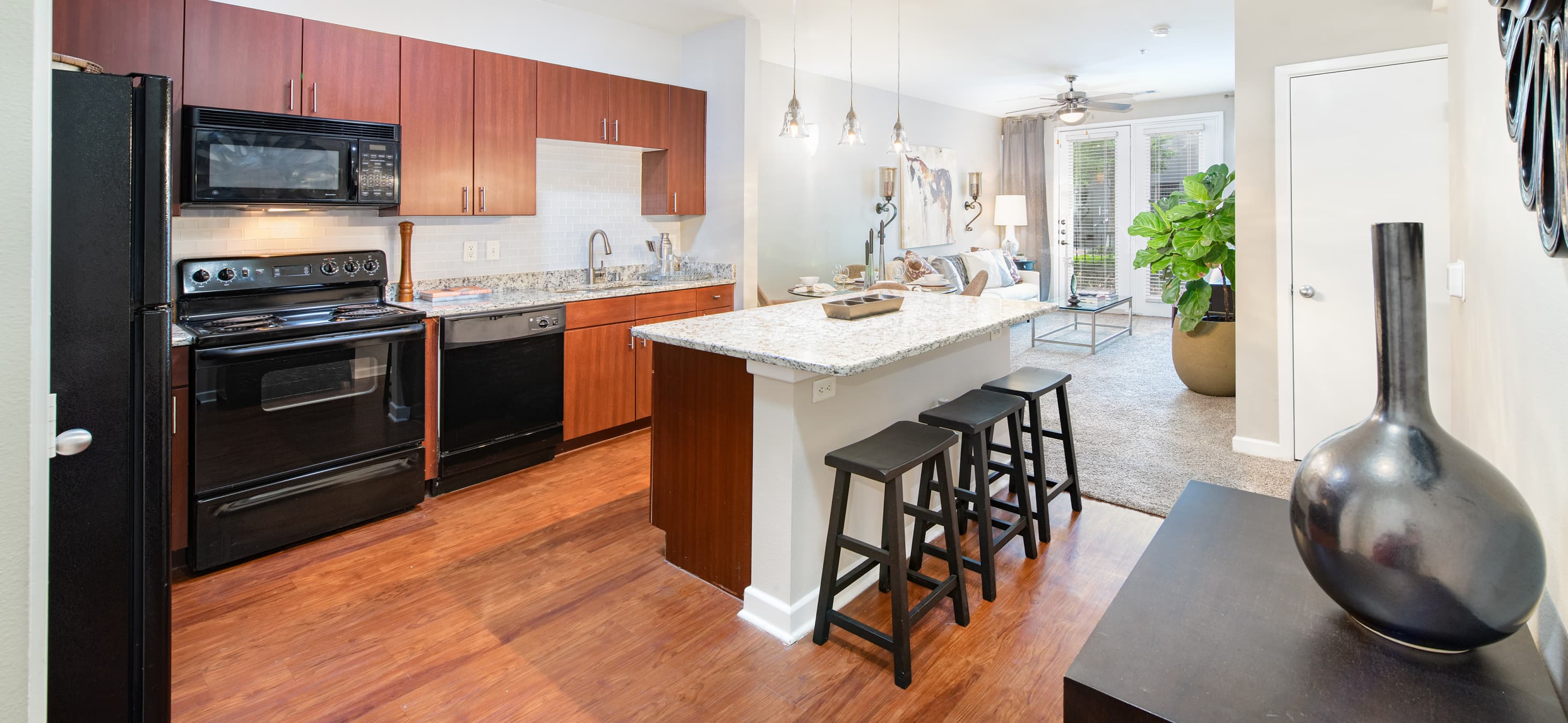 Kitchen 2 at MAA Medical District luxury apartment homes in Dallas, TX