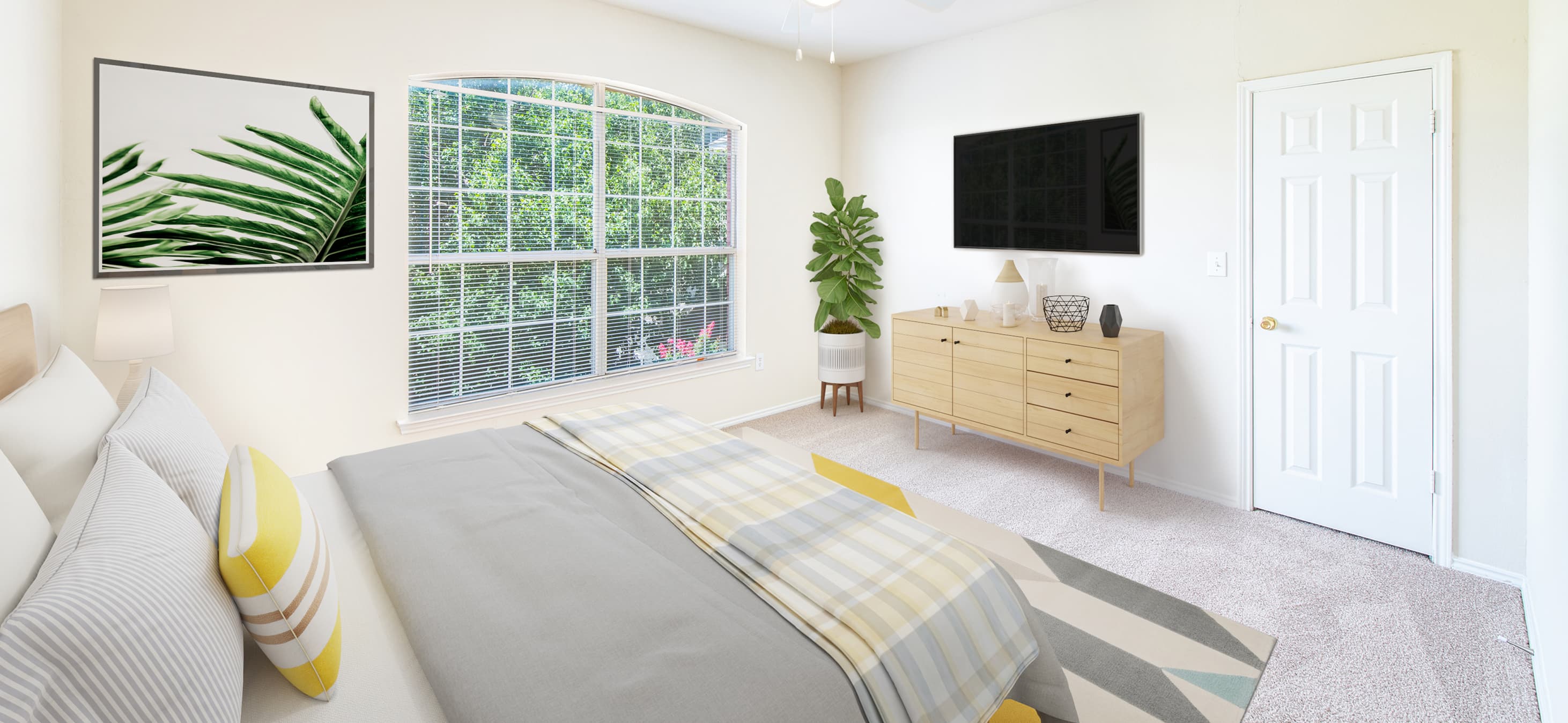 Bedroom at MAA Shoal Creek  luxury apartment homes in Dallas, TX