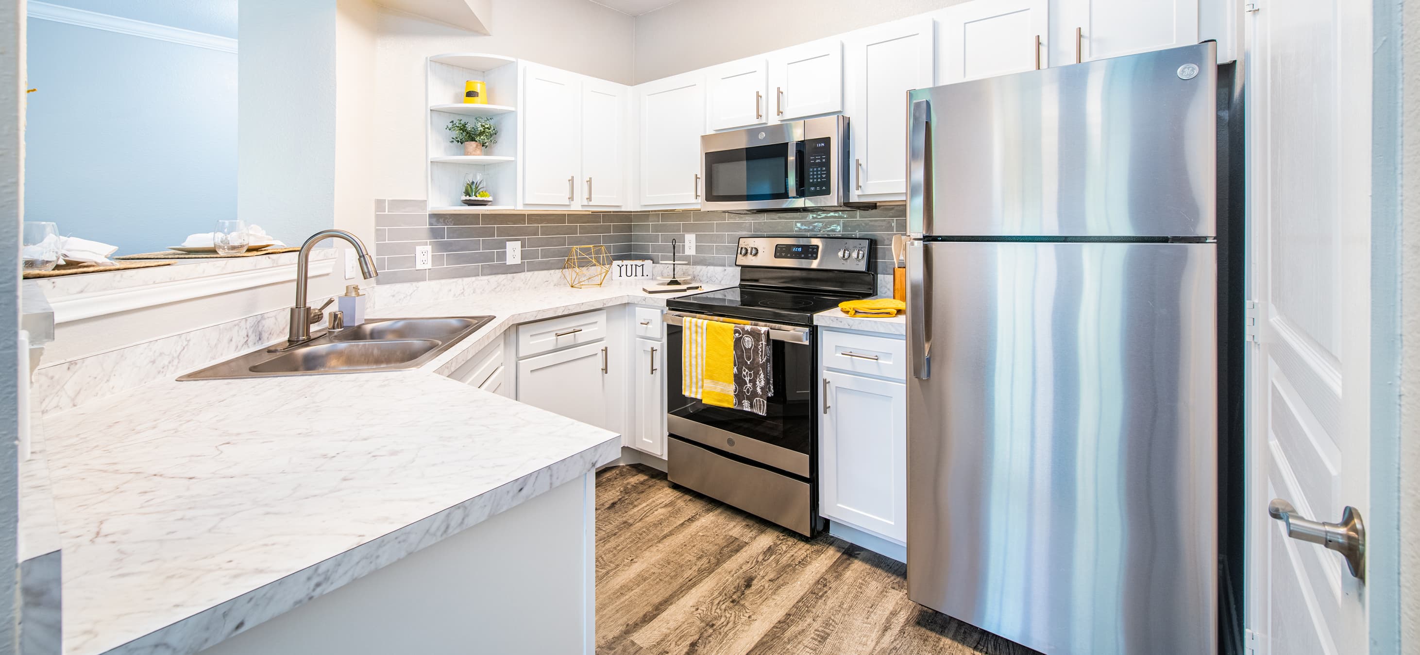 Kitchen at MAA Stonebridge Ranch luxury apartment homes in McKinney, TX