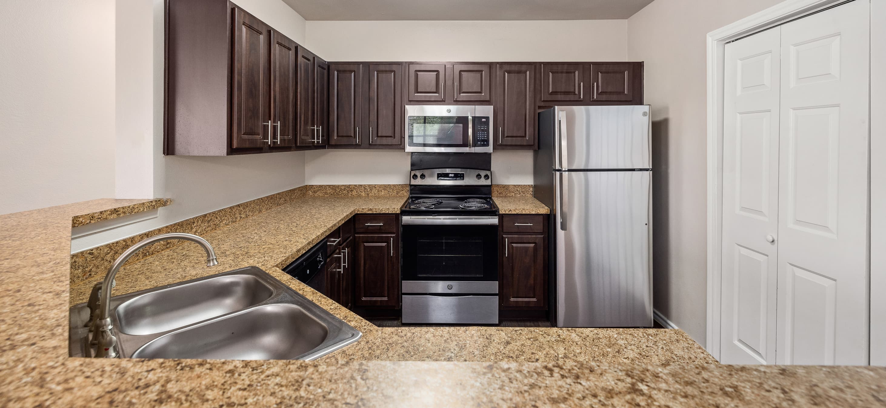 Kitchen at MAA Valley Ranch luxury apartment homes in Irving, TX