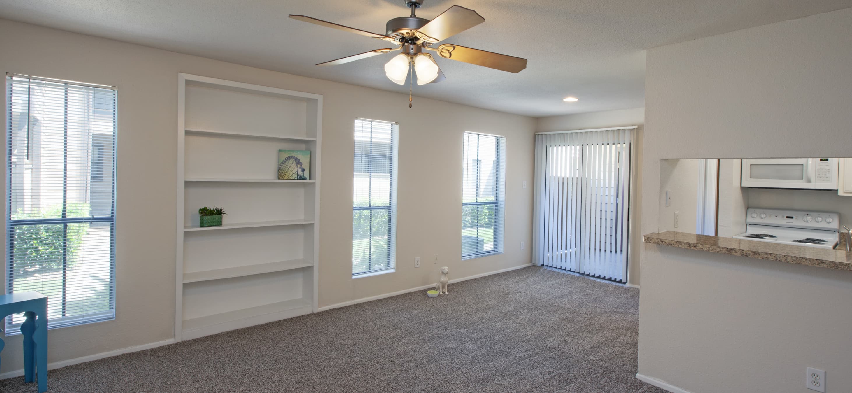 Living room 2 at MAA Cypresswood luxury apartment homes in Houston, TX