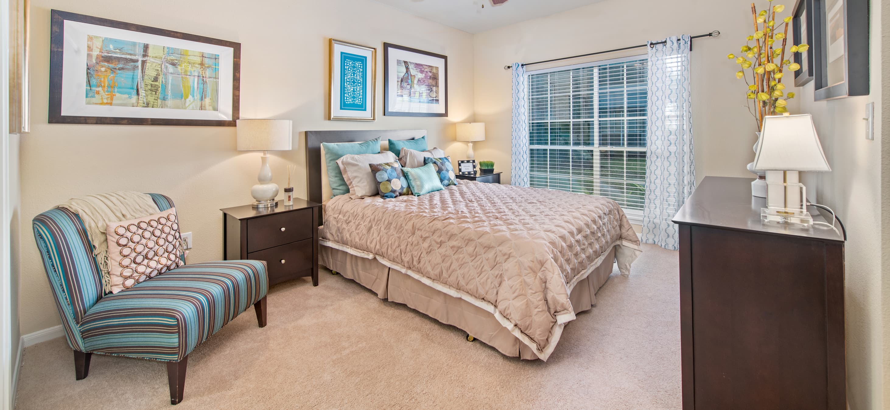 Bedroom at Park Place Houston luxury apartment homes in Houston, TX