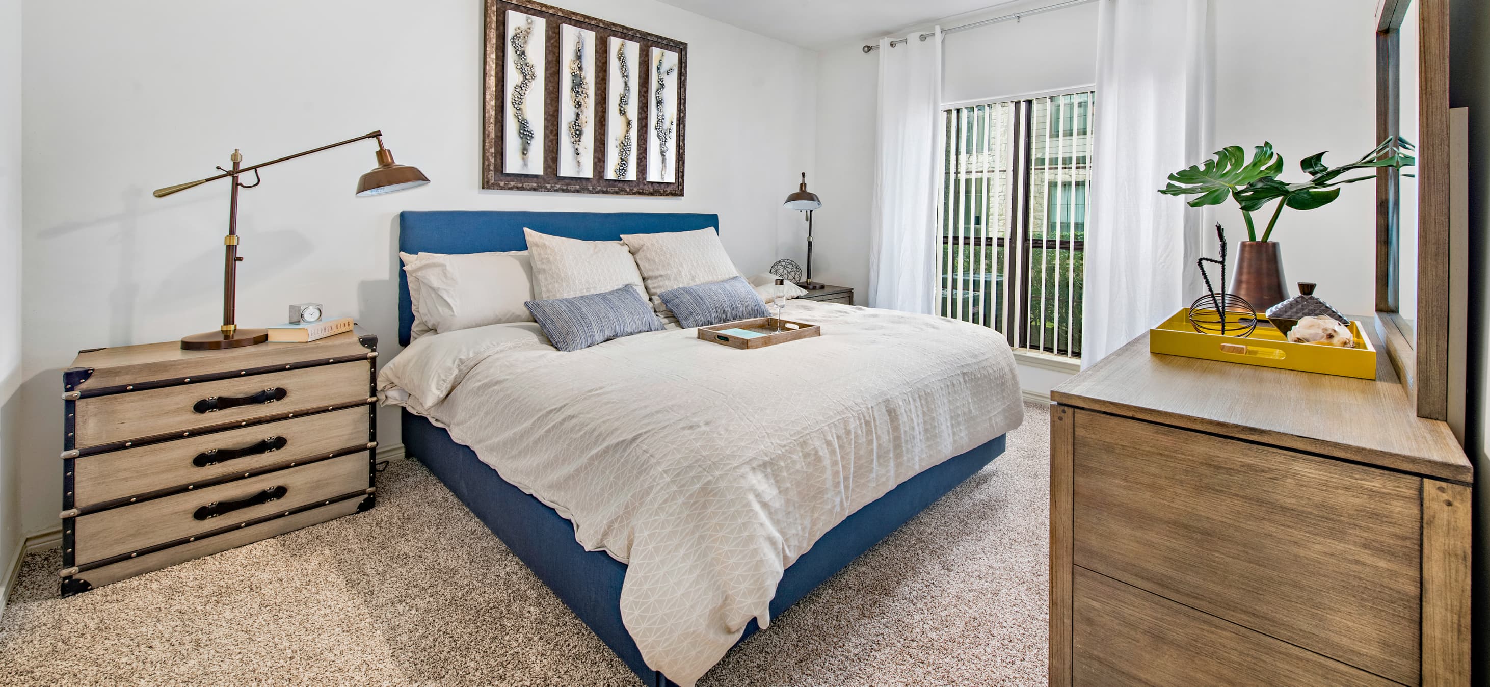 Master Bedroom at MAA Fall Creek luxury apartment homes in Houston, TX