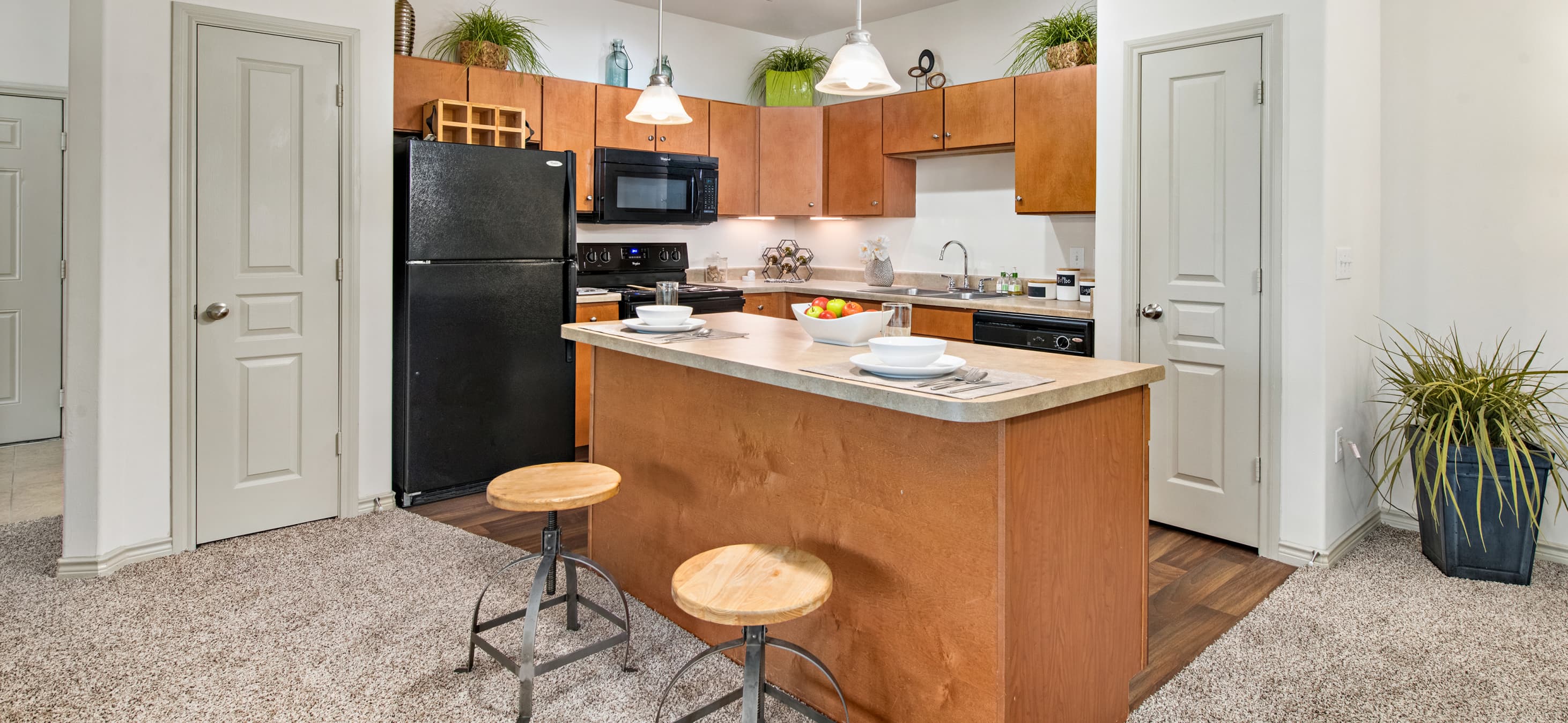 Kitchen at MAA Fall Creek luxury apartment homes in Houston, TX