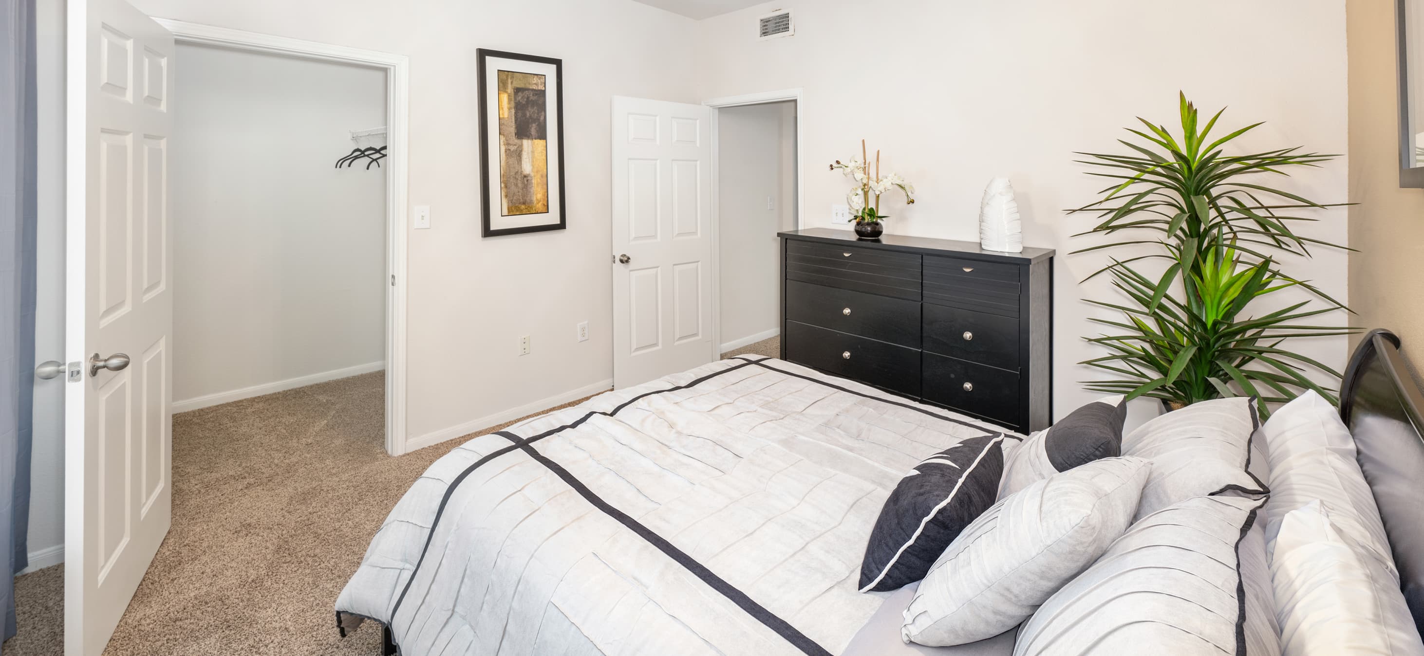Bedroom at MAA Legacy Pines luxury apartment homes in Houston, TX