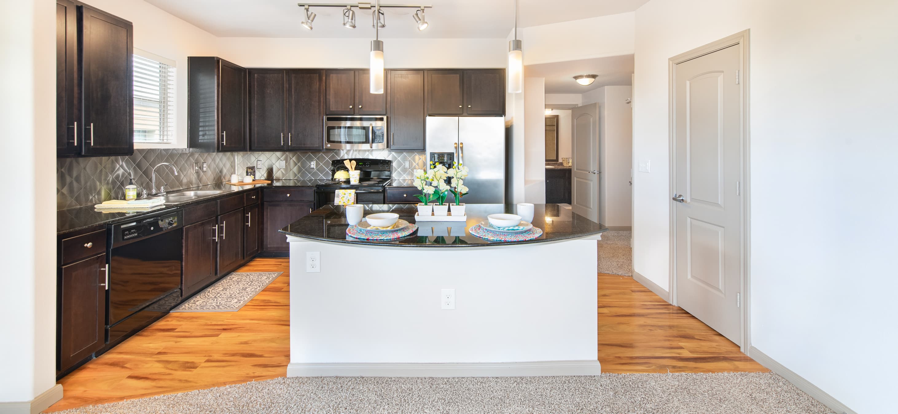 Kitchen at MAA Vintage Park luxury apartment homes in Houston, TX