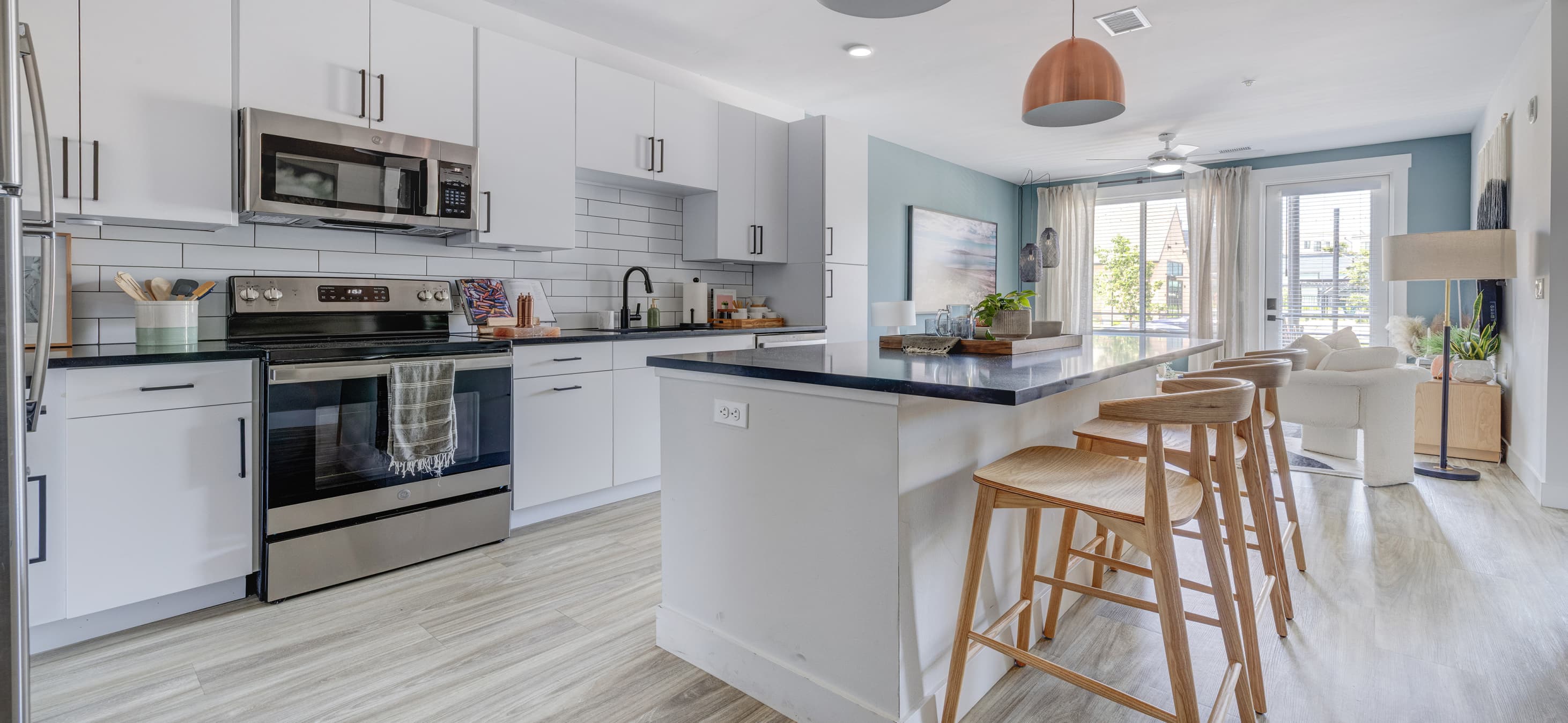 Kitchen at MAA at Daybreak luxury apartment homes in South Jordan, UT