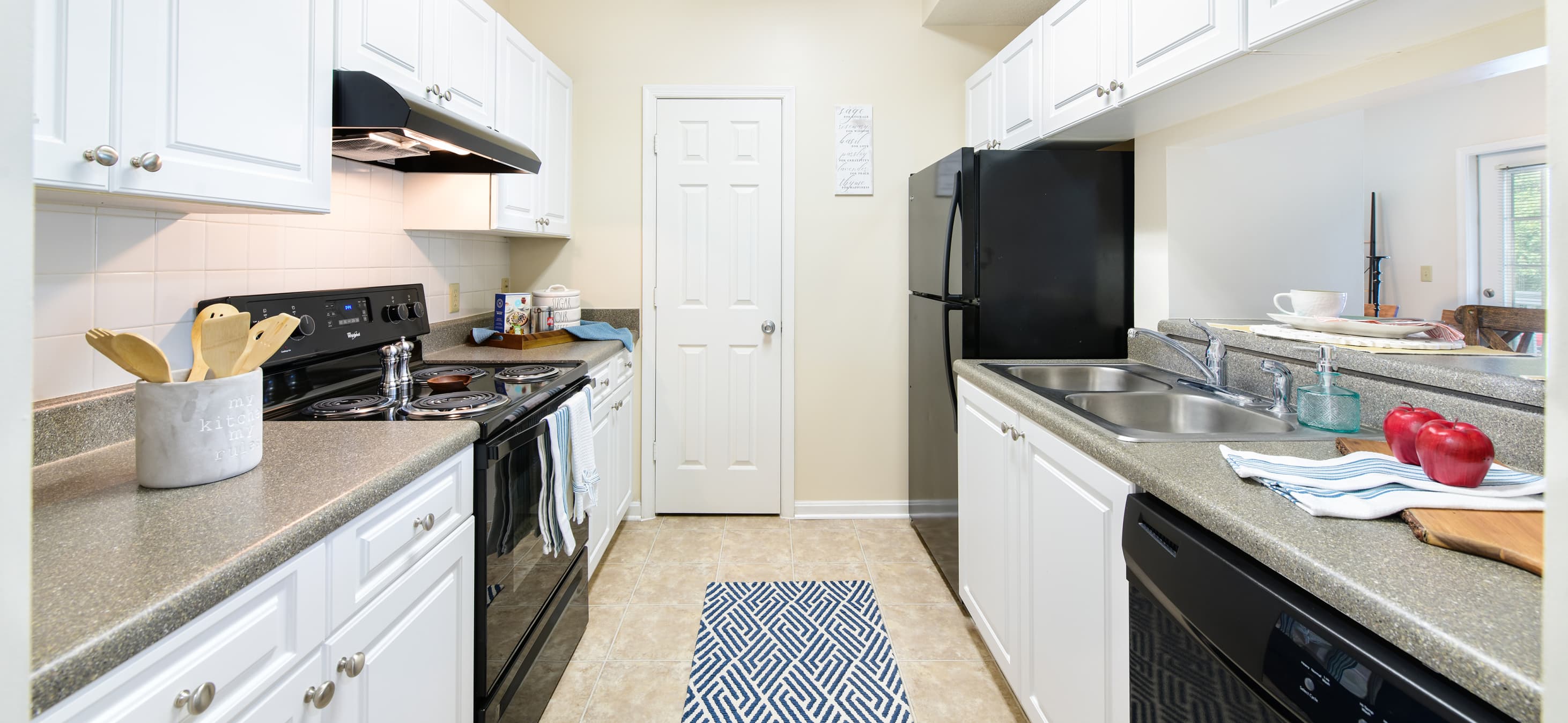 Kitchen at Post Corners luxury apartment homes in Centreville, VA near Washington, DC