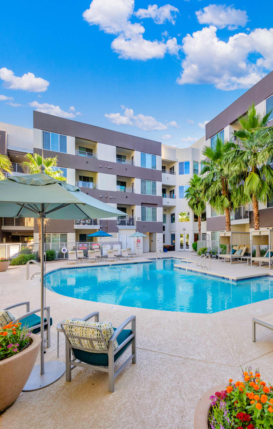 Pool at MAA SkySong luxury apartment homes in Scottsdale, AZ
