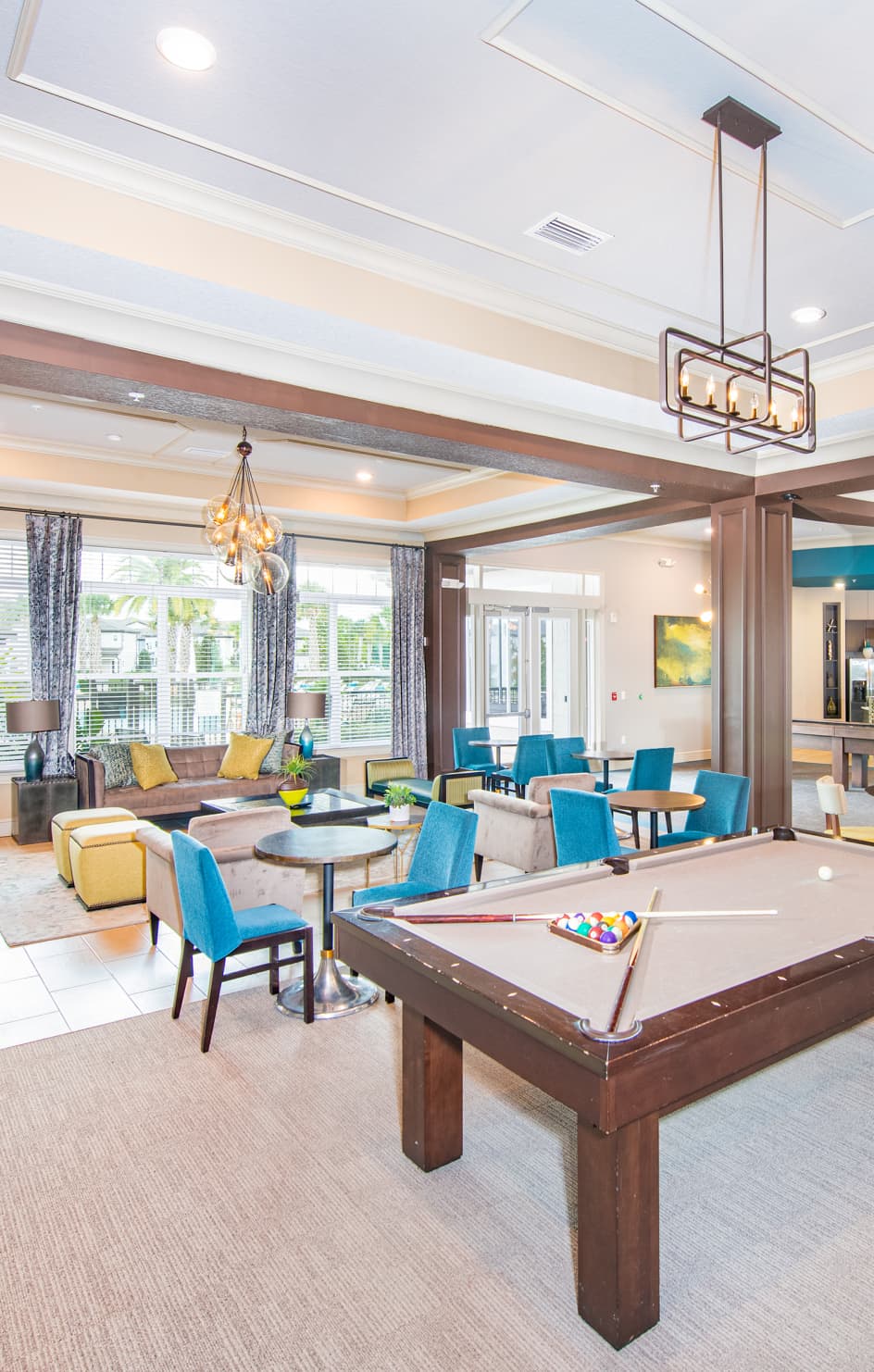 Clubhouse at MAA Randal Lakes luxury apartment homes in Orlando, FL