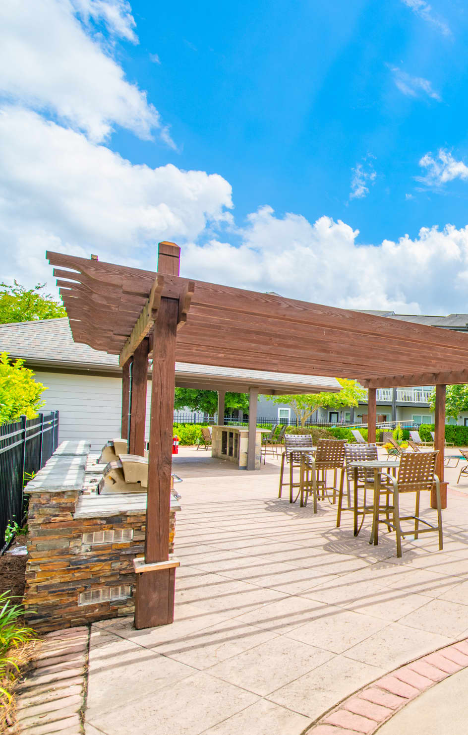 Grill area at Avala at Savannah Quarters luxury apartment homes in Savannah, GA