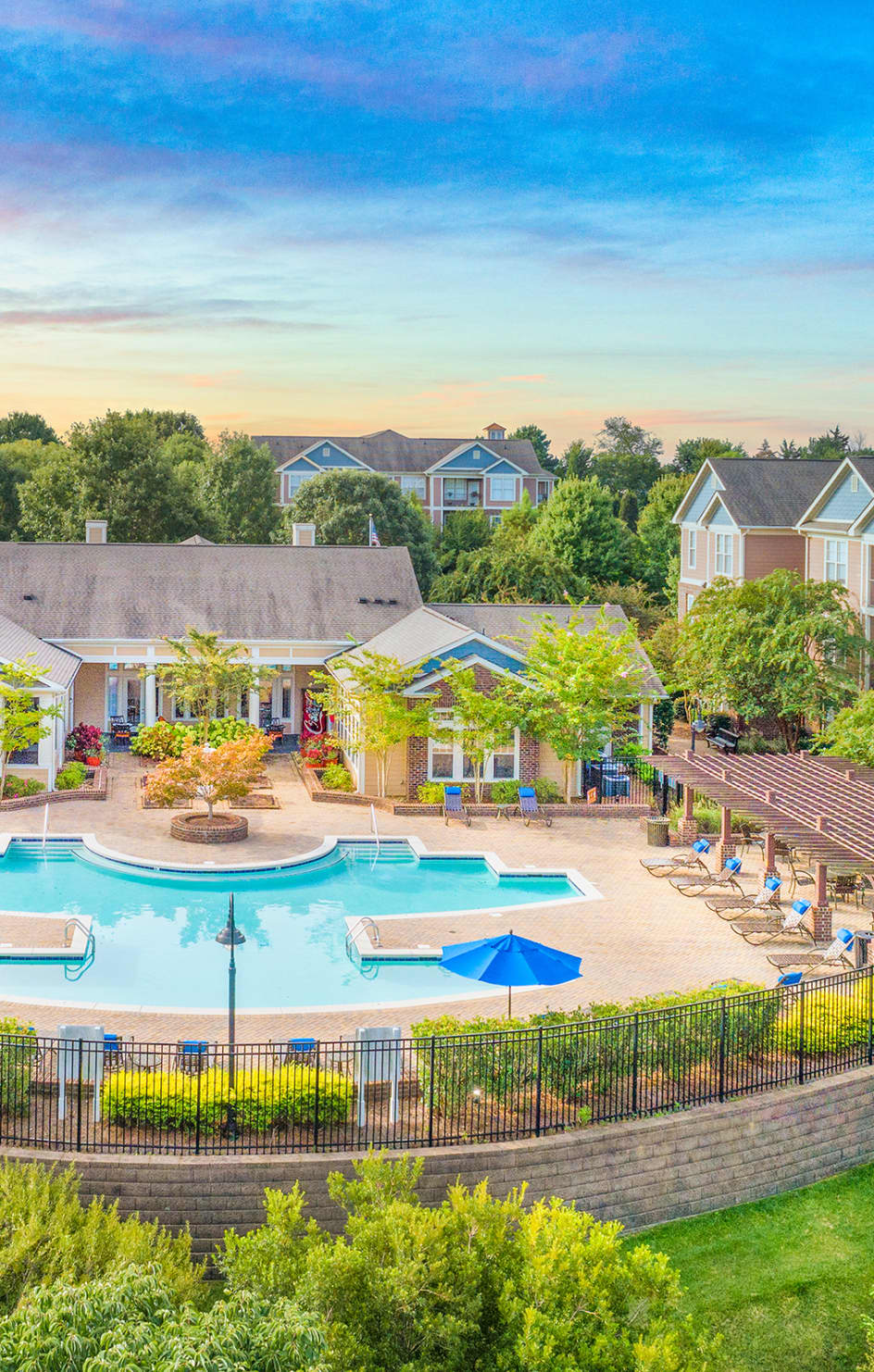 Pool at MAA Huntersville luxury apartment homes in Charlotte, NC