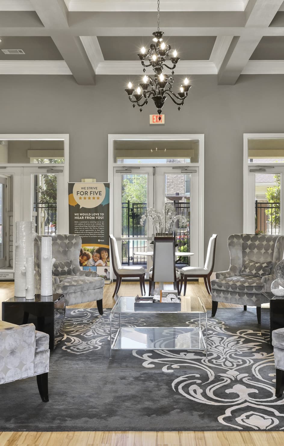 Clubhouse at MAA Fairview luxury apartment homes in Dallas, TX