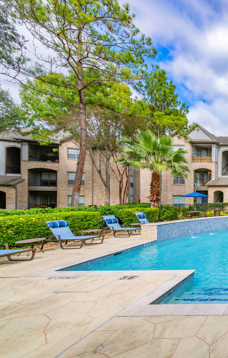 Pool at Park Place Houston luxury apartments homes in Houston, TX