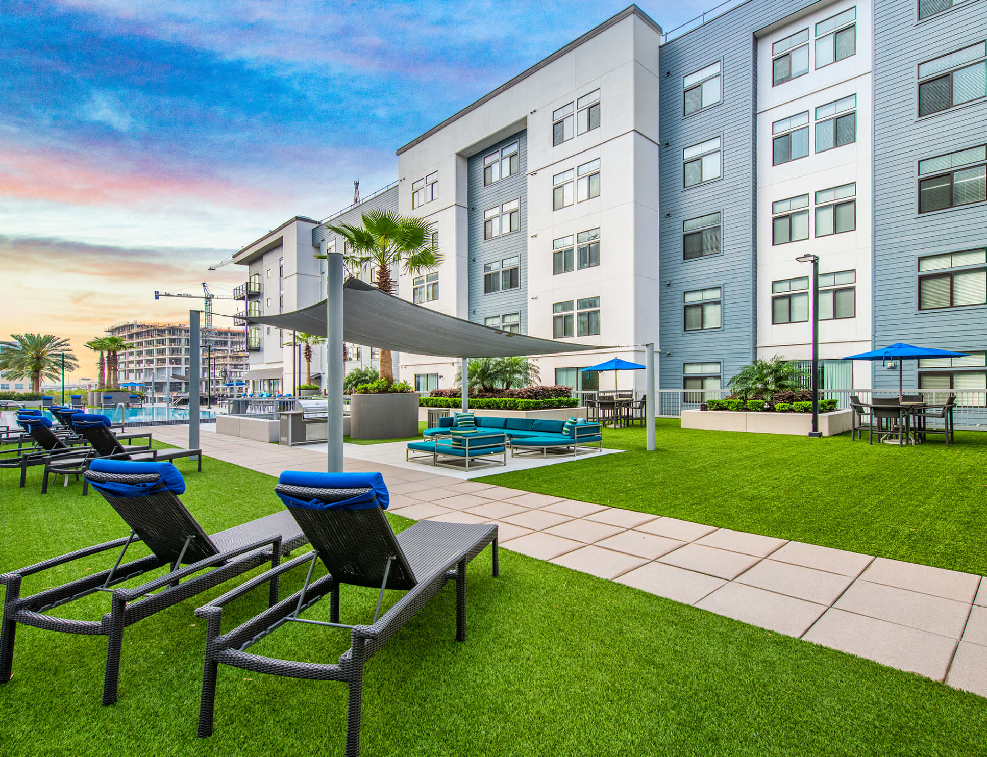Loungers at 220 Riverside luxury apartment homes in Jacksonville, FL