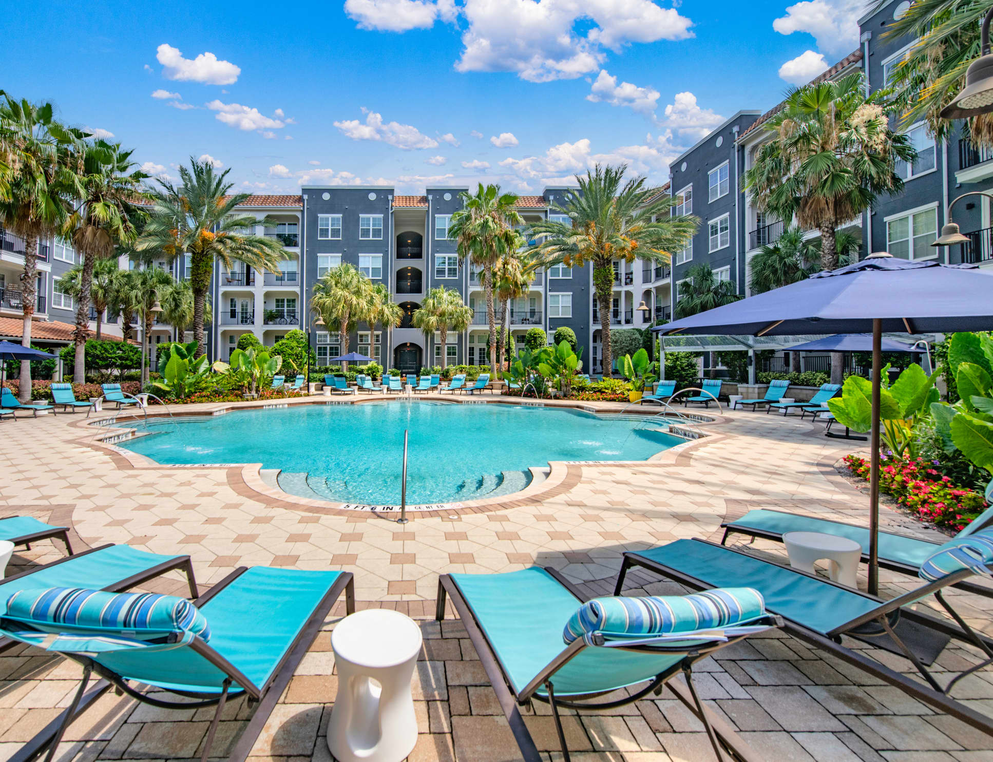 Pool area at MAA Soho Square in Tampa, FL