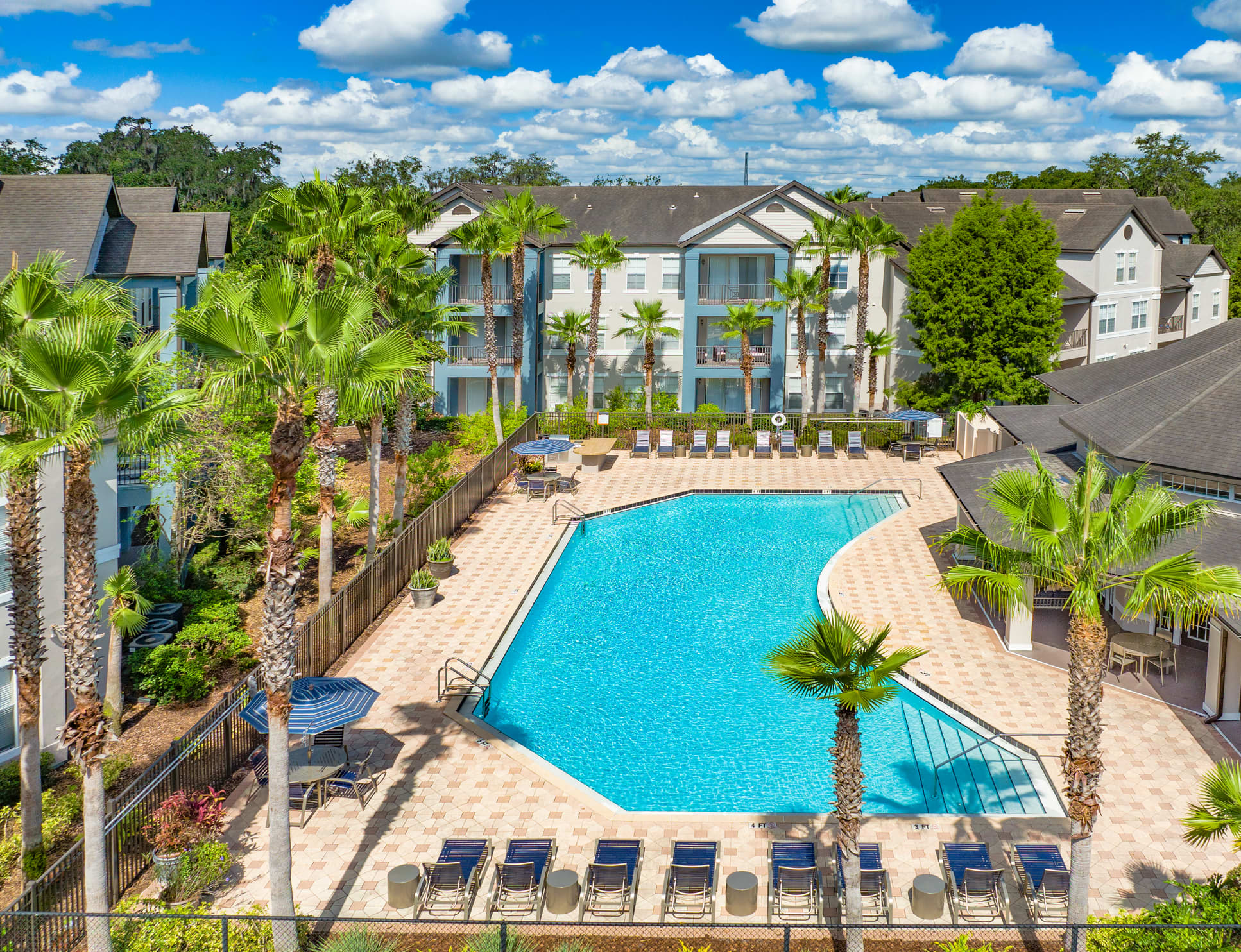 Aerial Pool at MAA Tampa Oaks in Tampa, FL