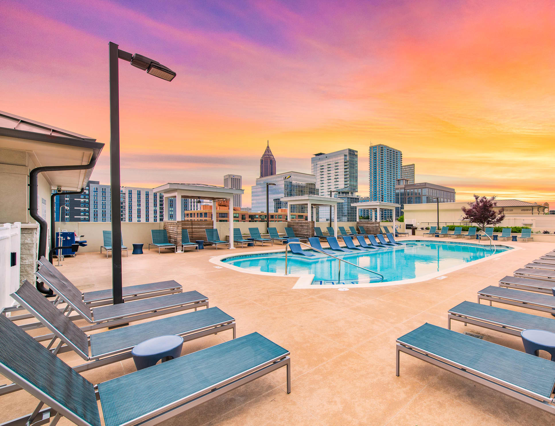 Pool at MAA Centennial Park luxury apartment homes in Atlanta, GA