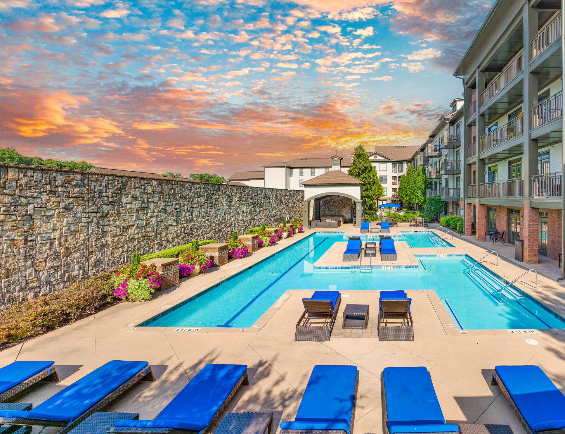 Pool at MAA West Village luxury apartment homes in Smyrna, GA