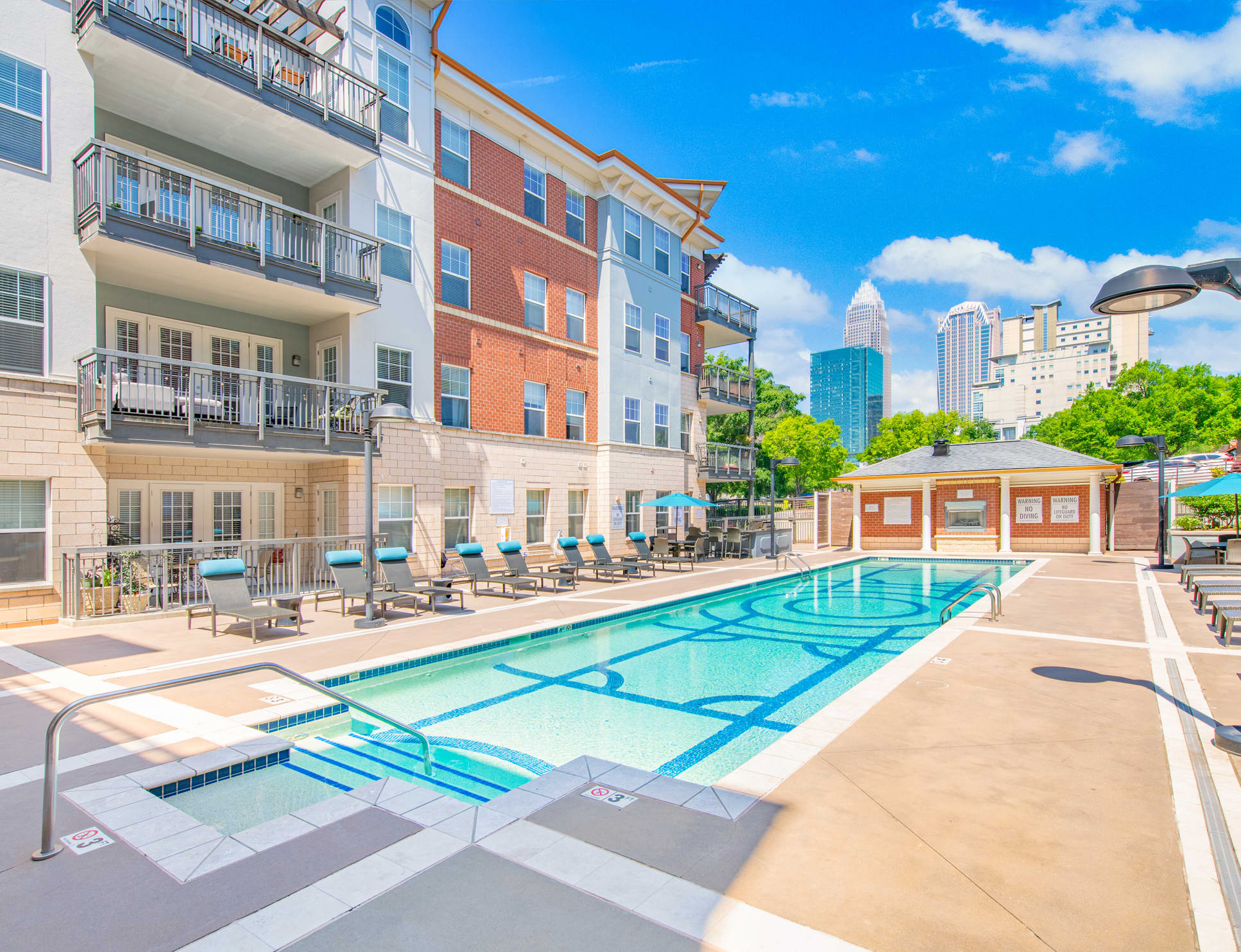 Pool at MAA Enclave luxury apartment homes in Charlotte, NC