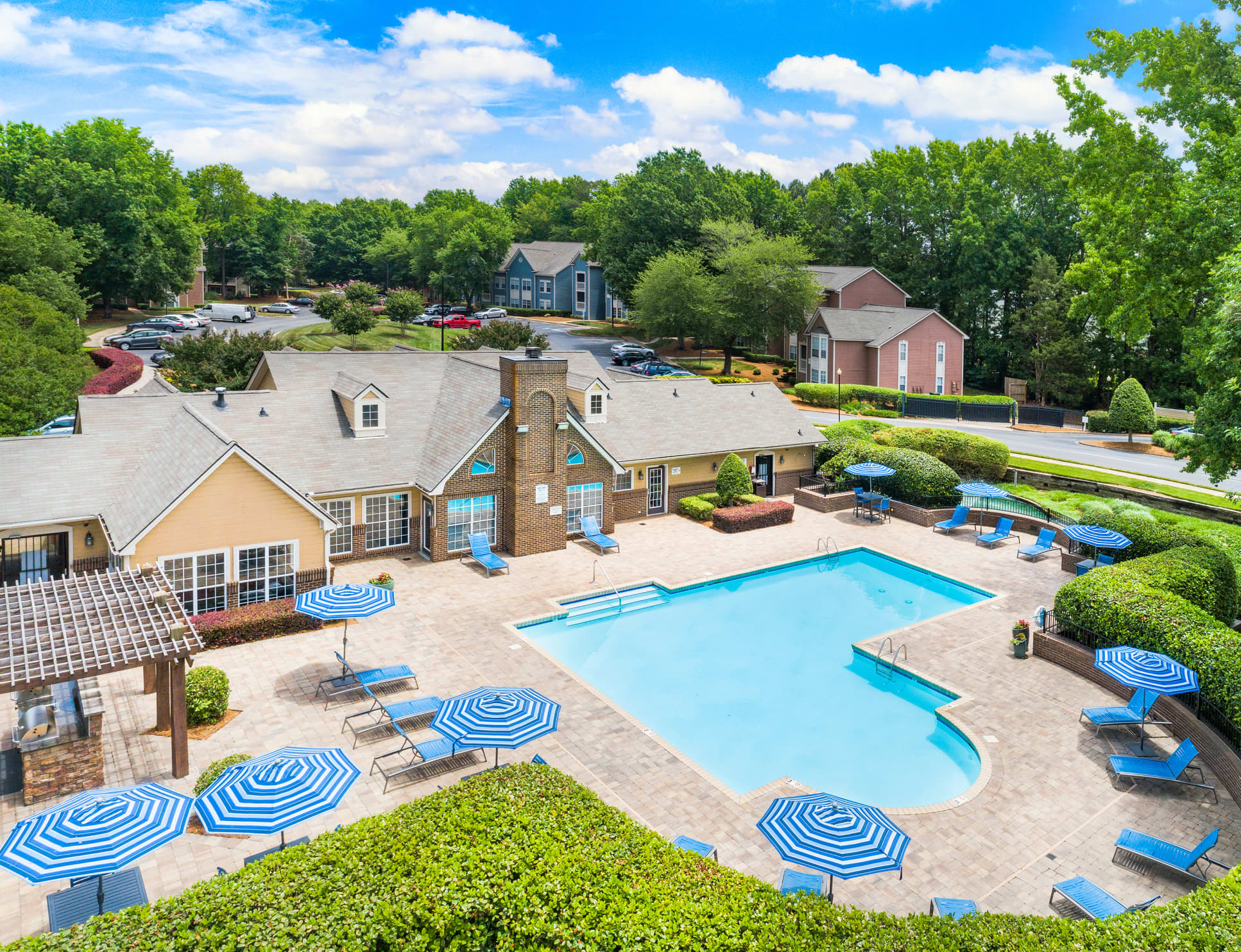 Pool at MAA Fifty One luxury apartment homes in Charlotte, NC