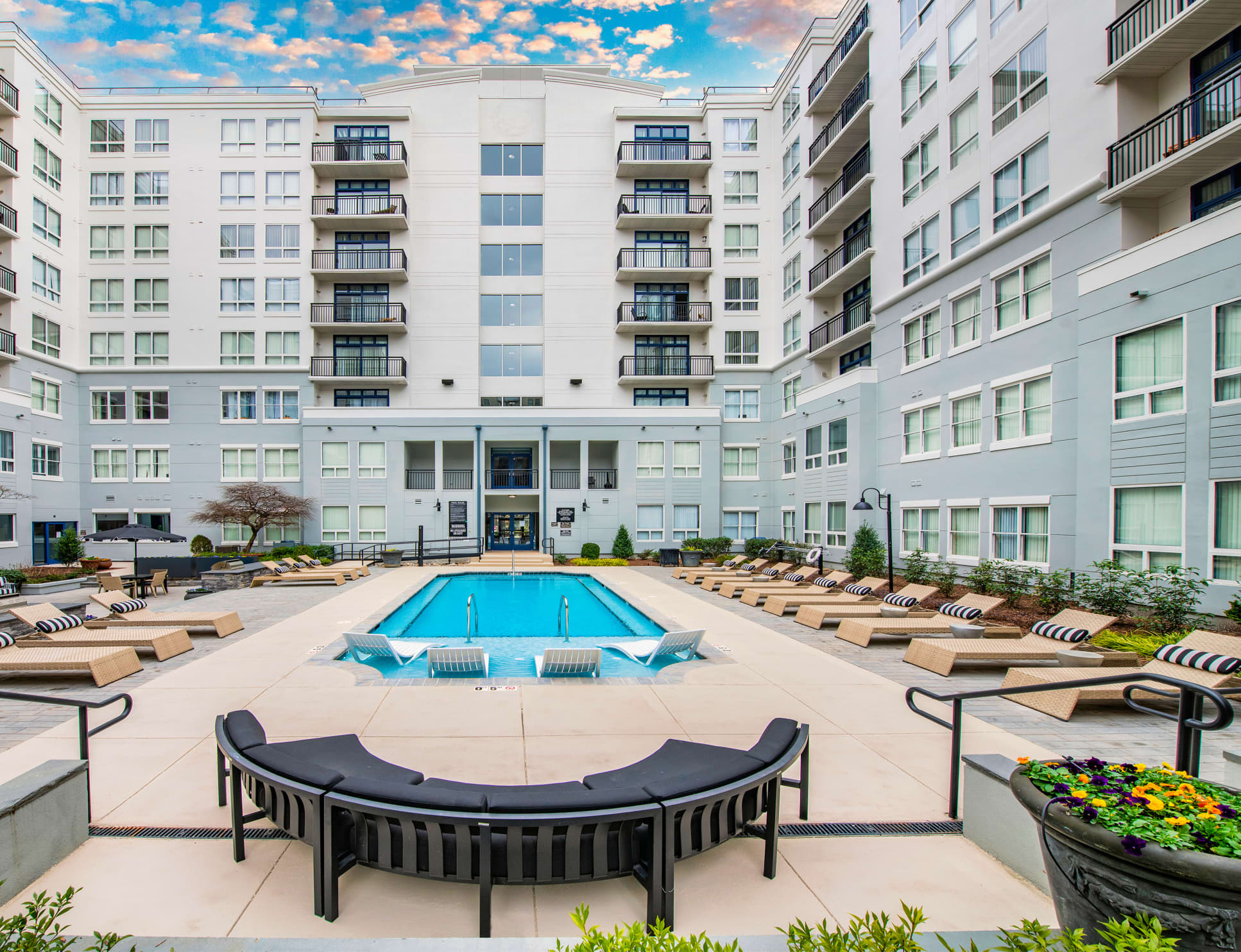 Pool area at MAA Gateway in Raleigh, NC