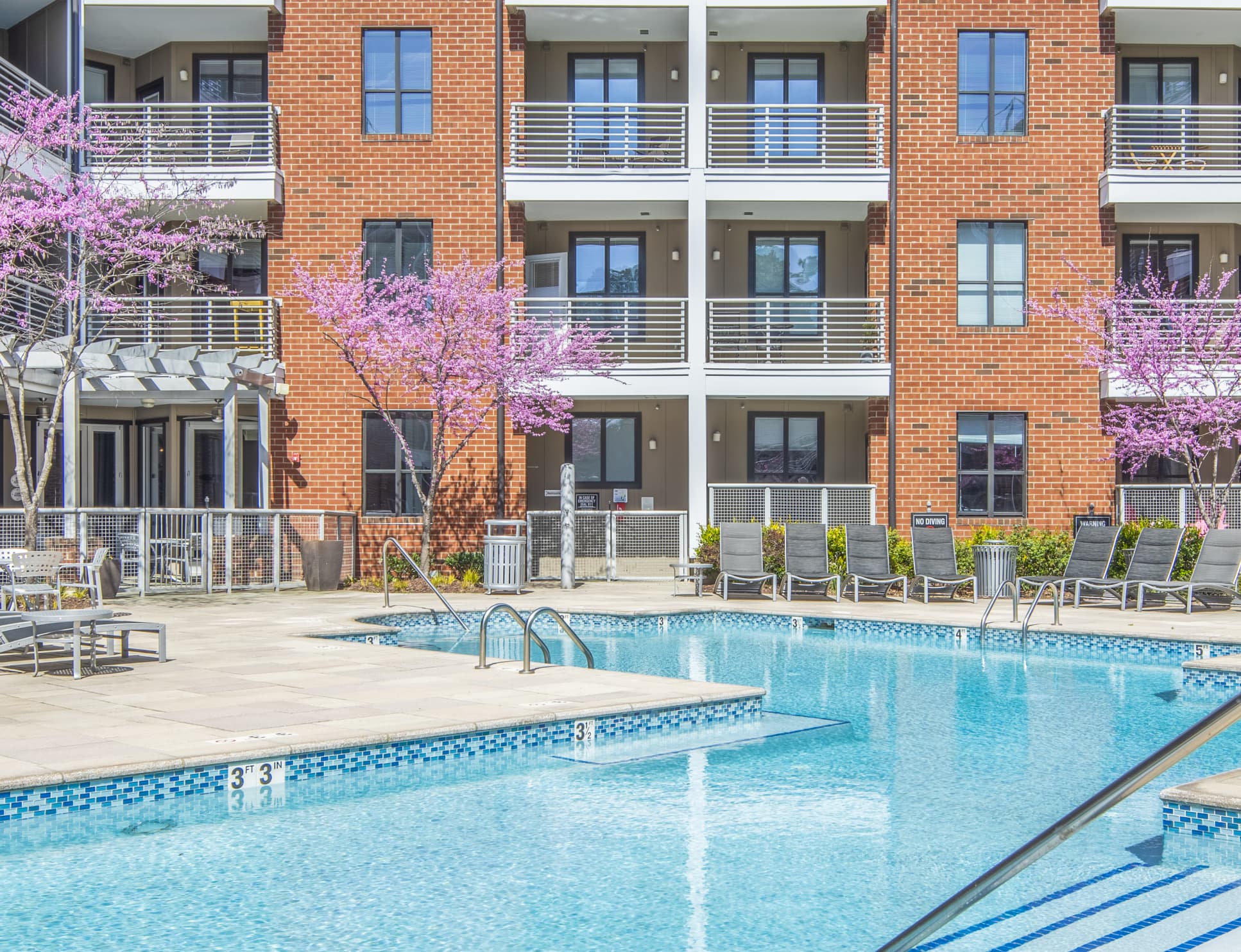 Pool at MAA South Line luxury apartment homes in Charlotte, NC