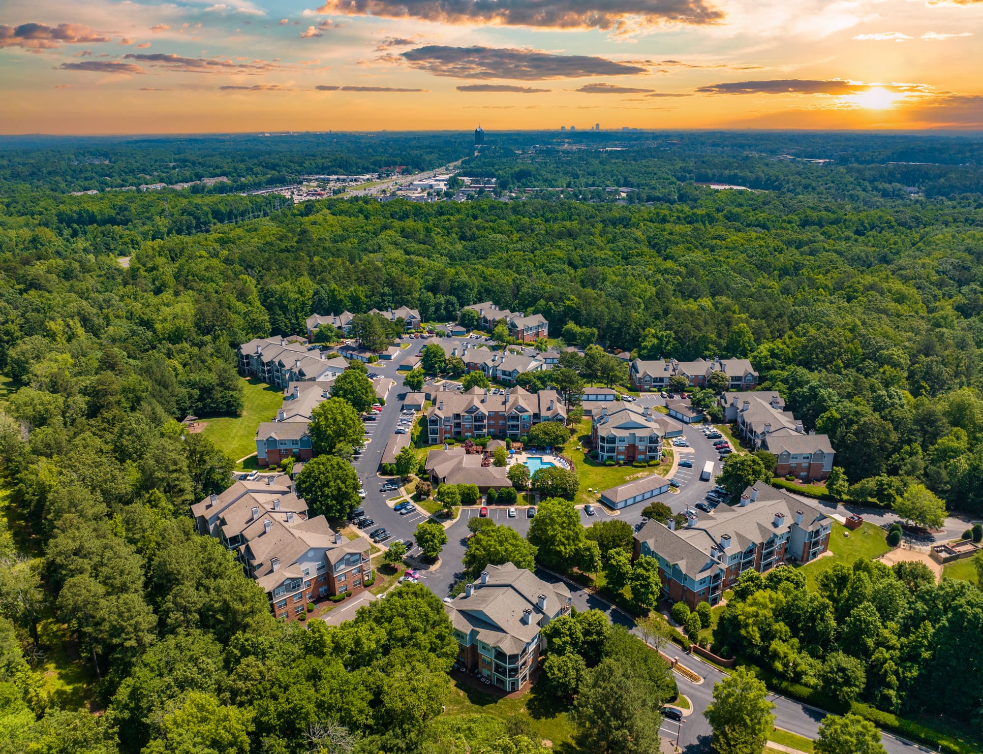 Aerial Property at MAA Patterson in Durham, NC