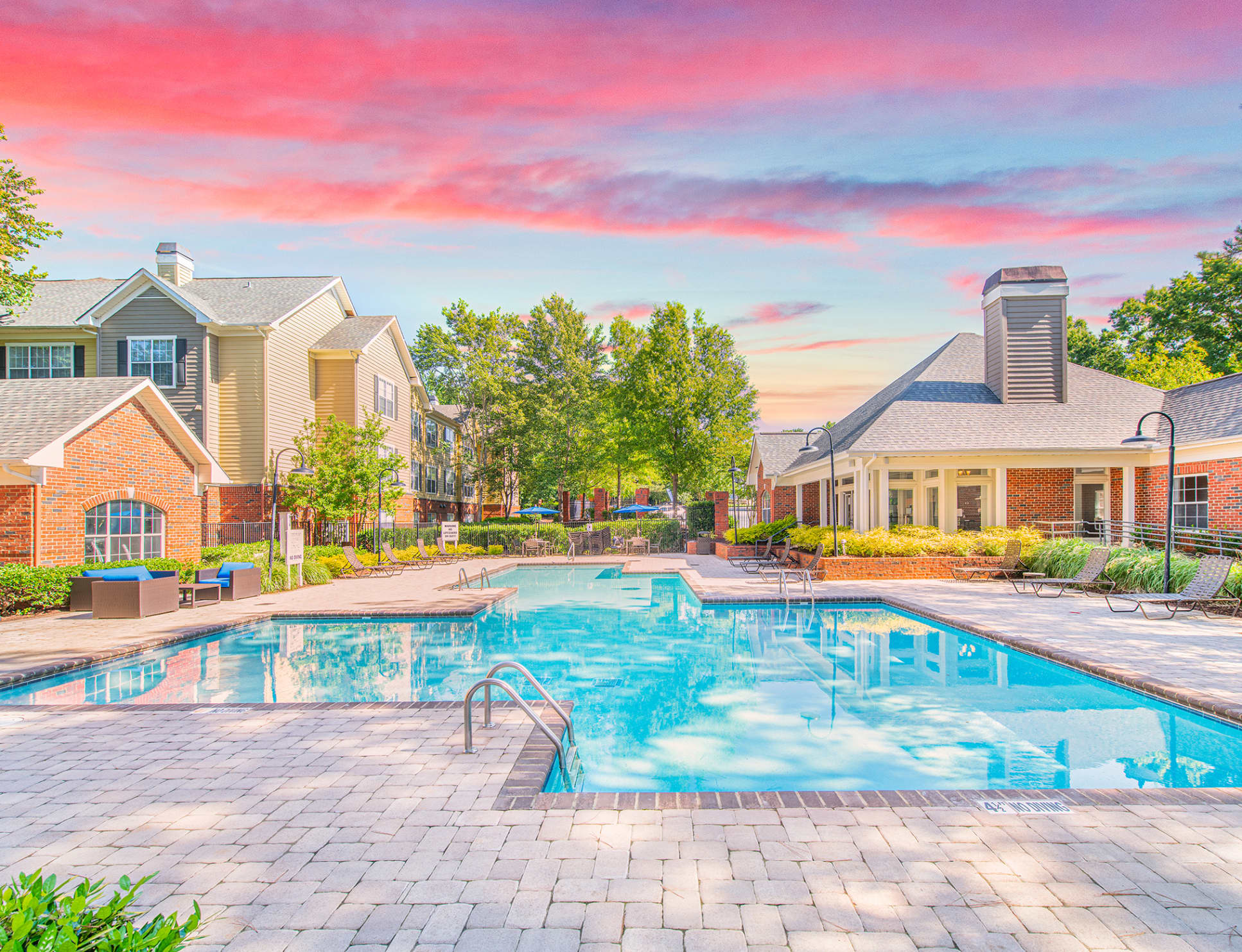 Pool at MAA Crabtree Valley luxury apartment homes in Raleigh, NC