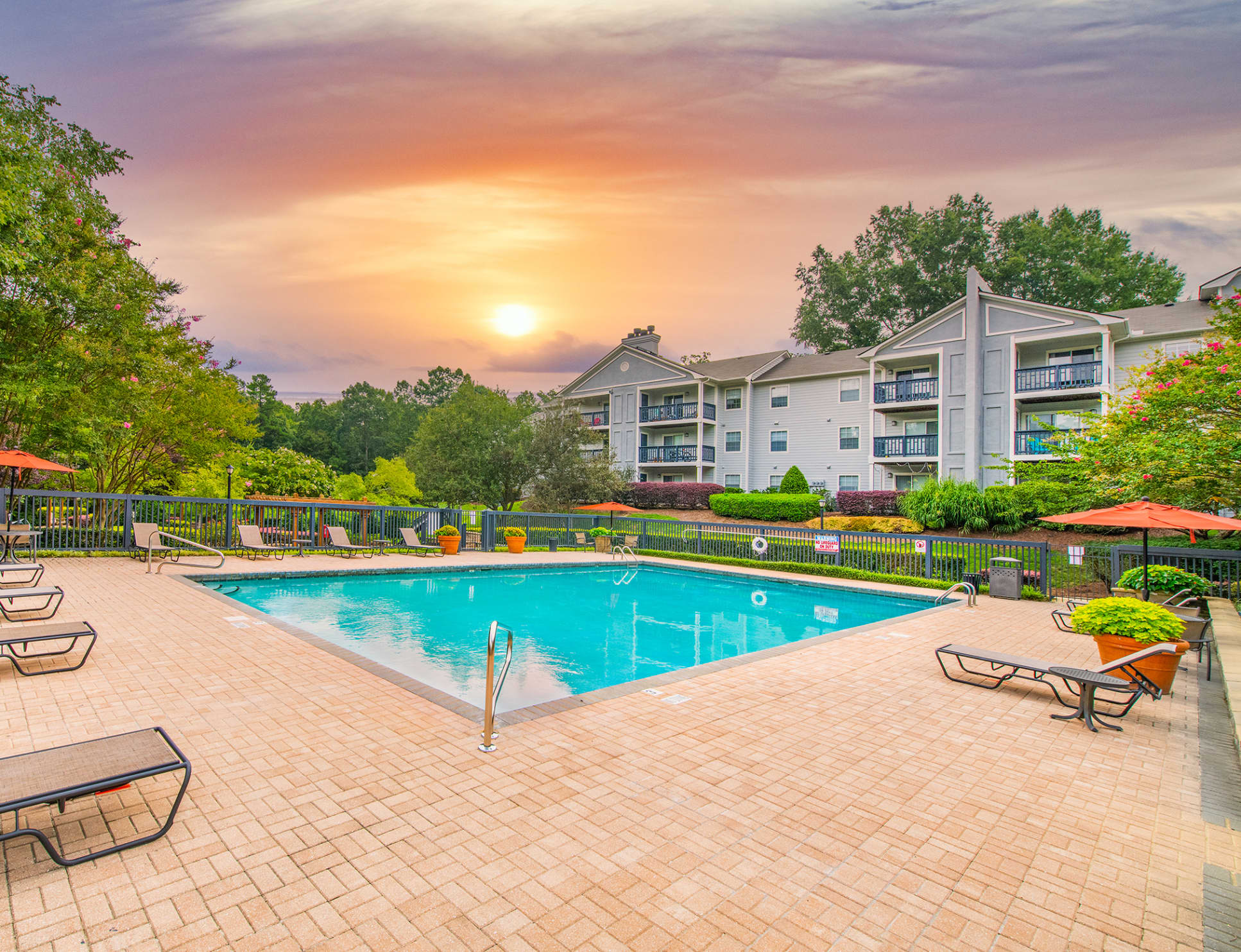 Pool at MAA Hermitage luxury apartment homes in Raleigh-Cary, NC