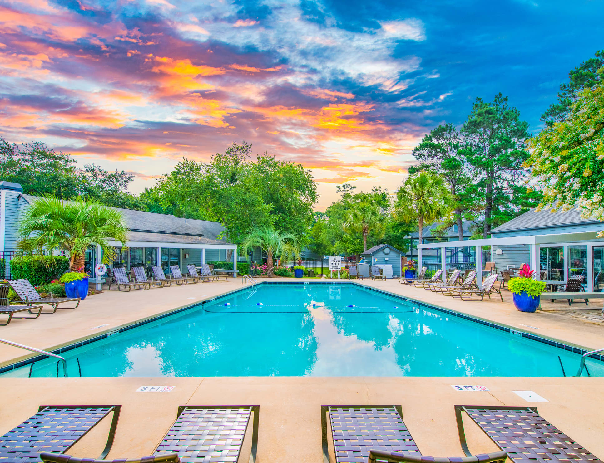 Pool at MAA Crowfield luxury apartment homes in Goose Creek, SC